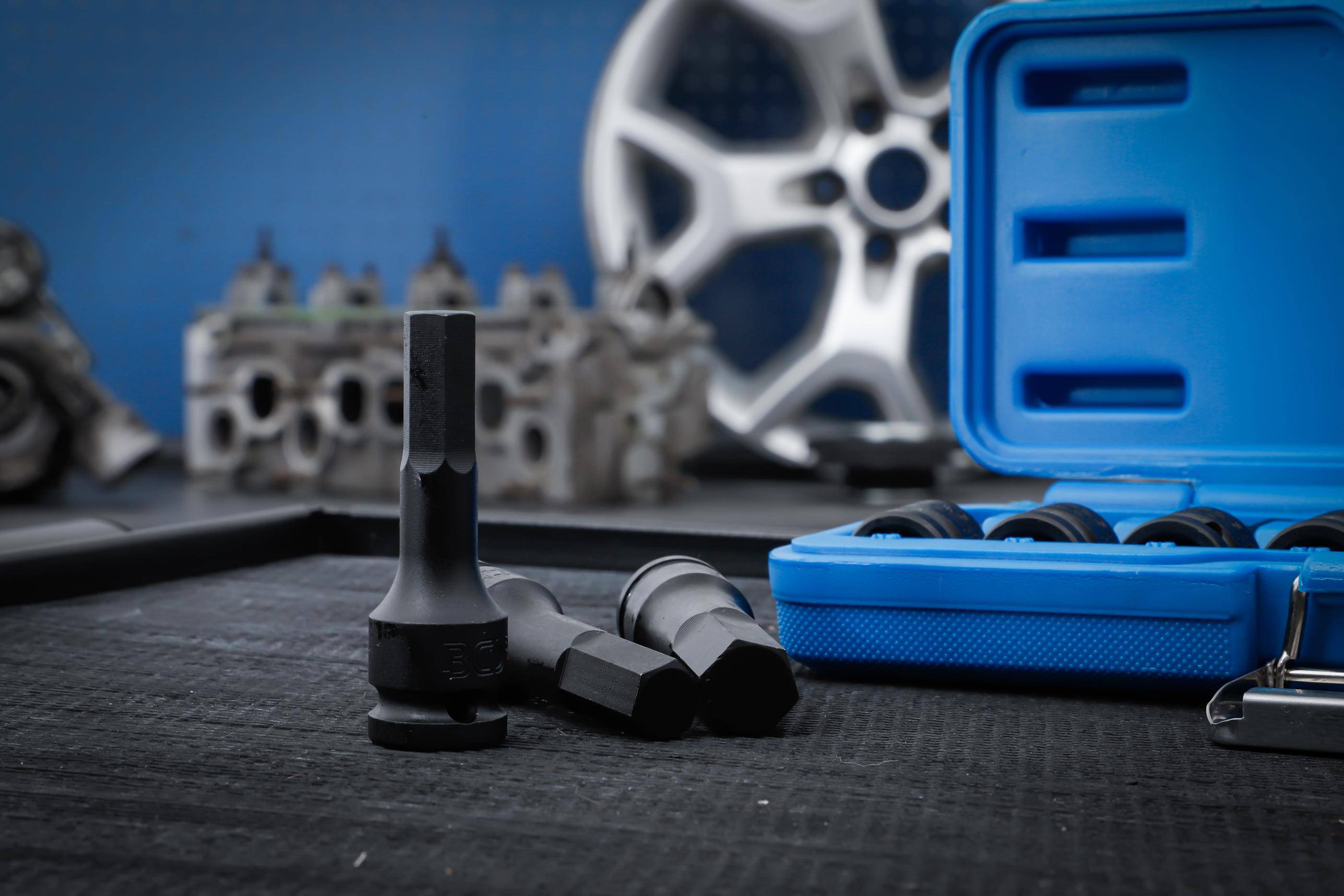 BGS Kraft-Bit-Einsatz-Satz | Antrieb Innenvierkant 12,5 mm (1/2") |