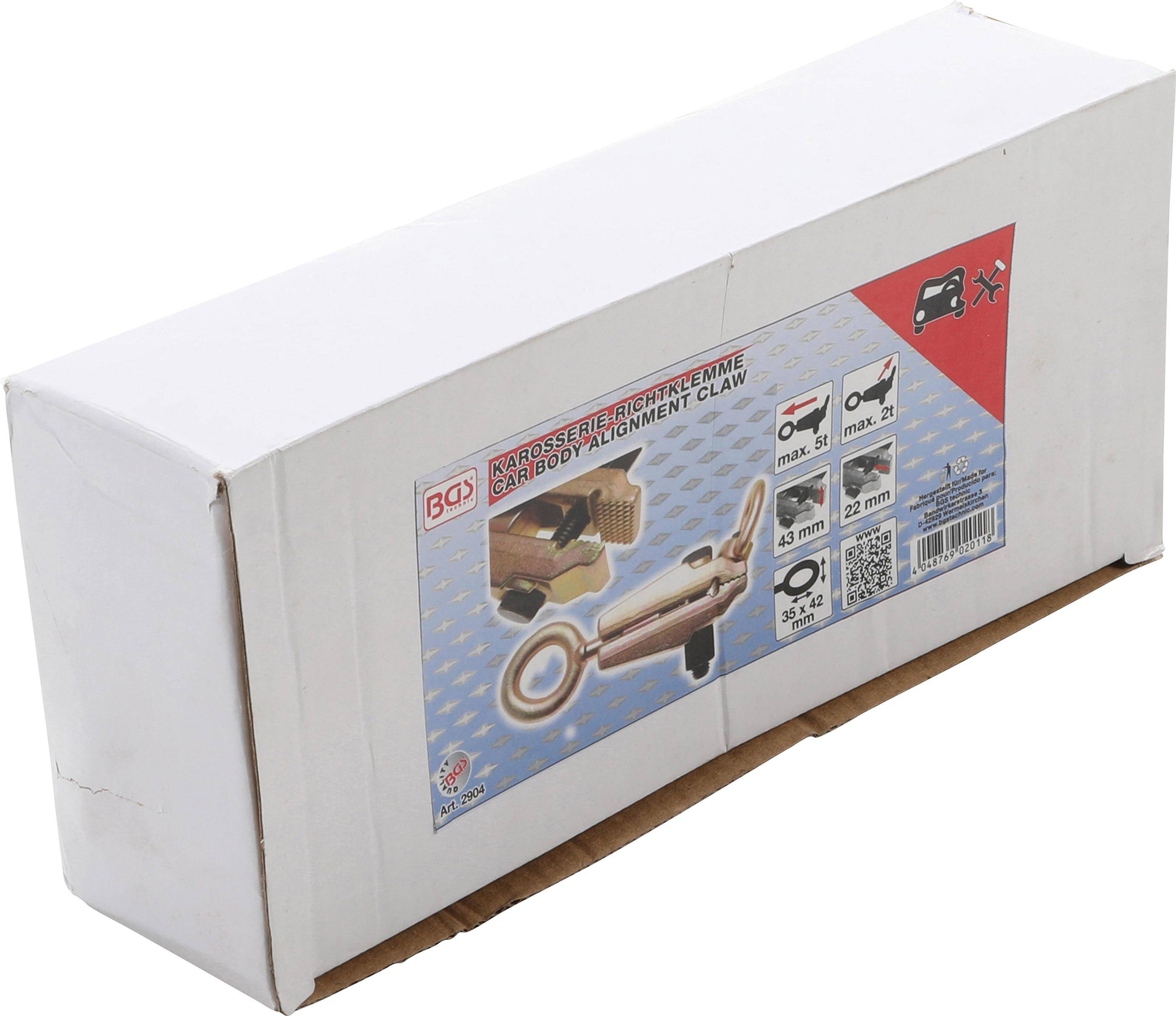 BGS Karosserie-Richtklemme | 43 mm | zwei Zugrichtungen | max. 5 t,