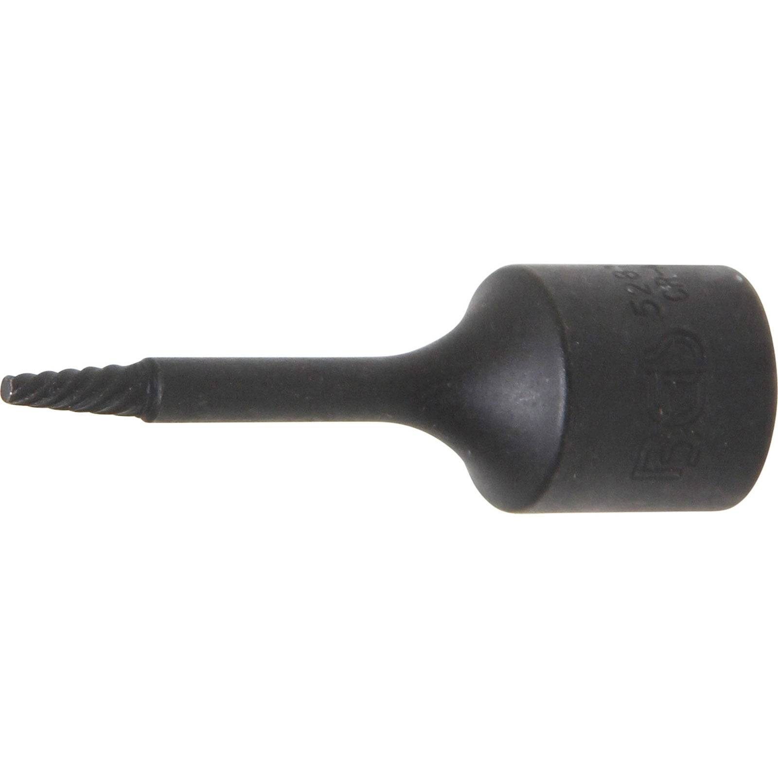 Eine kleine, schwarze Dentalfräse mit einem zylindrischen Kopf und feinen spiralförmigen Schneidekanten, die zur präzisen Zahnformung während zahnmedizinischer Eingriffe verwendet wird.