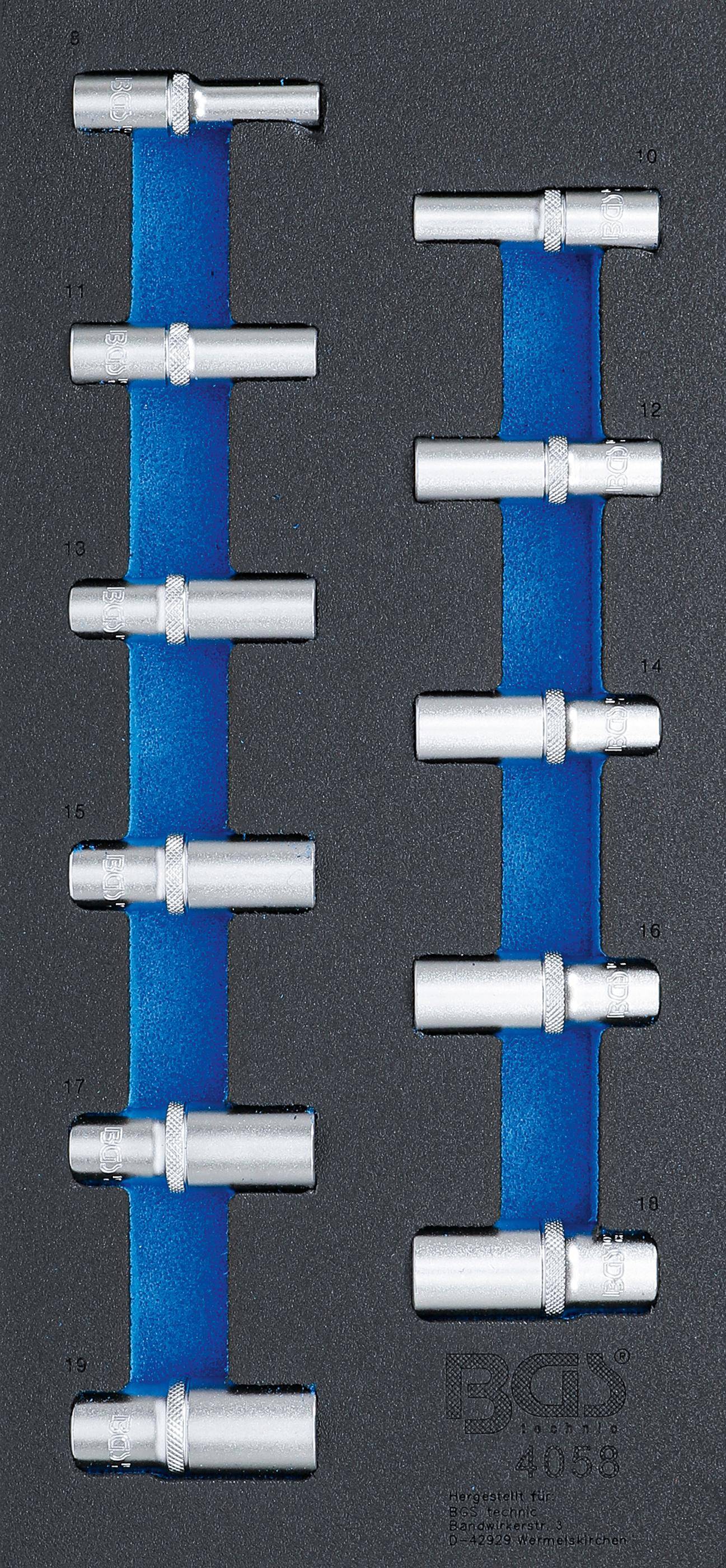 BGS technic Werkstattwageneinlage 1/3: Steckschlüssel-Einsätze
