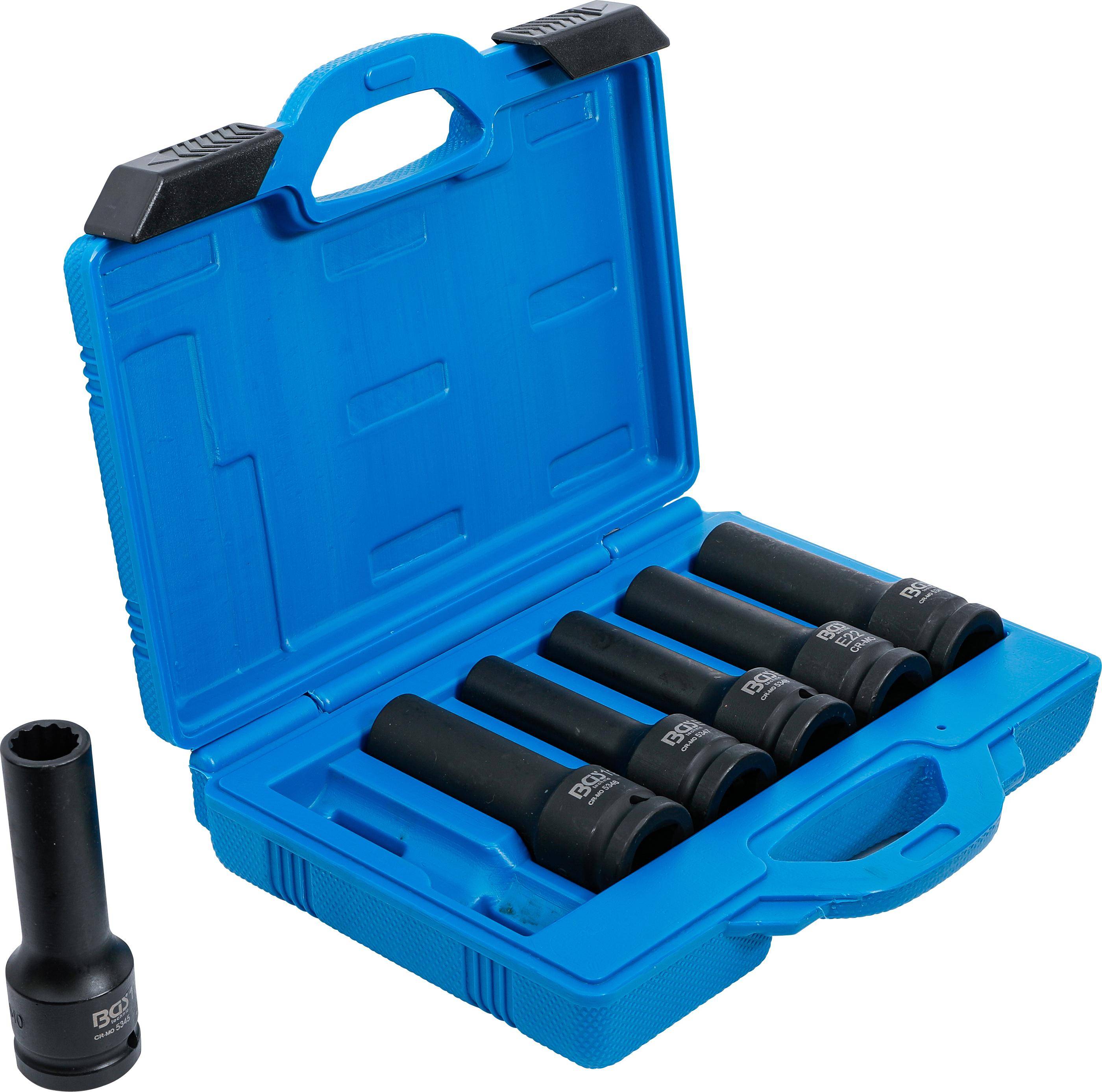 BGS Kraft-Steckschlssel-Einsatz-Satz E-Profil, Zwlfkant | Antrieb