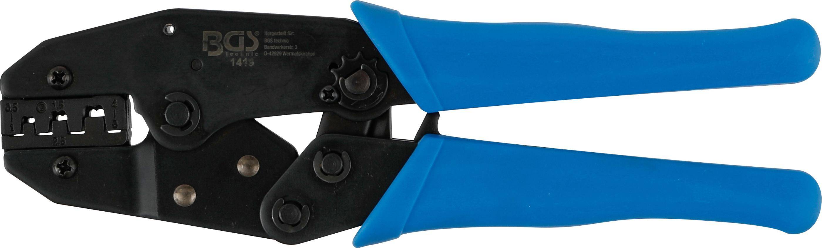 BGS Kabelschuhzange mit Ratschenfunktion | fr unisolierte Kabelschuhe