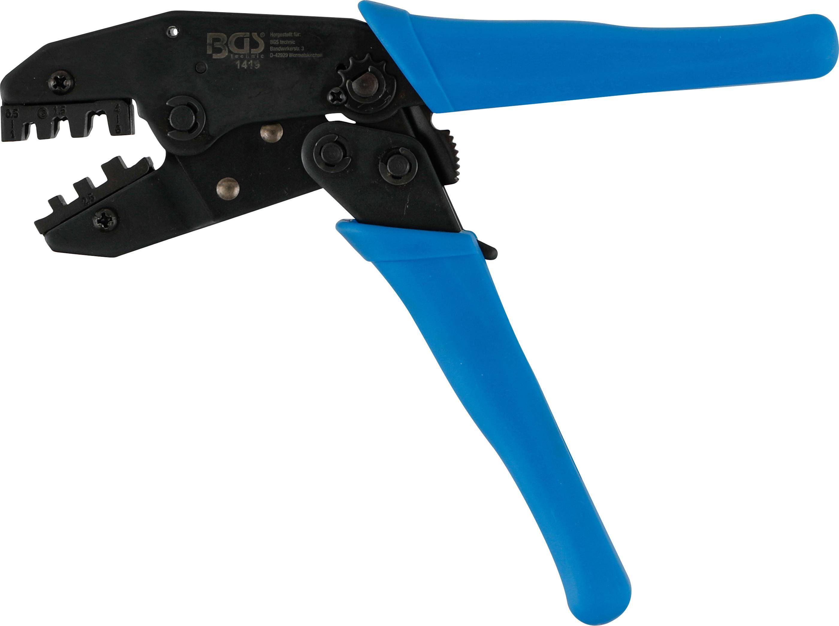BGS technic Kabelschuhzange mit Ratschenfunktion | fr unisolierte