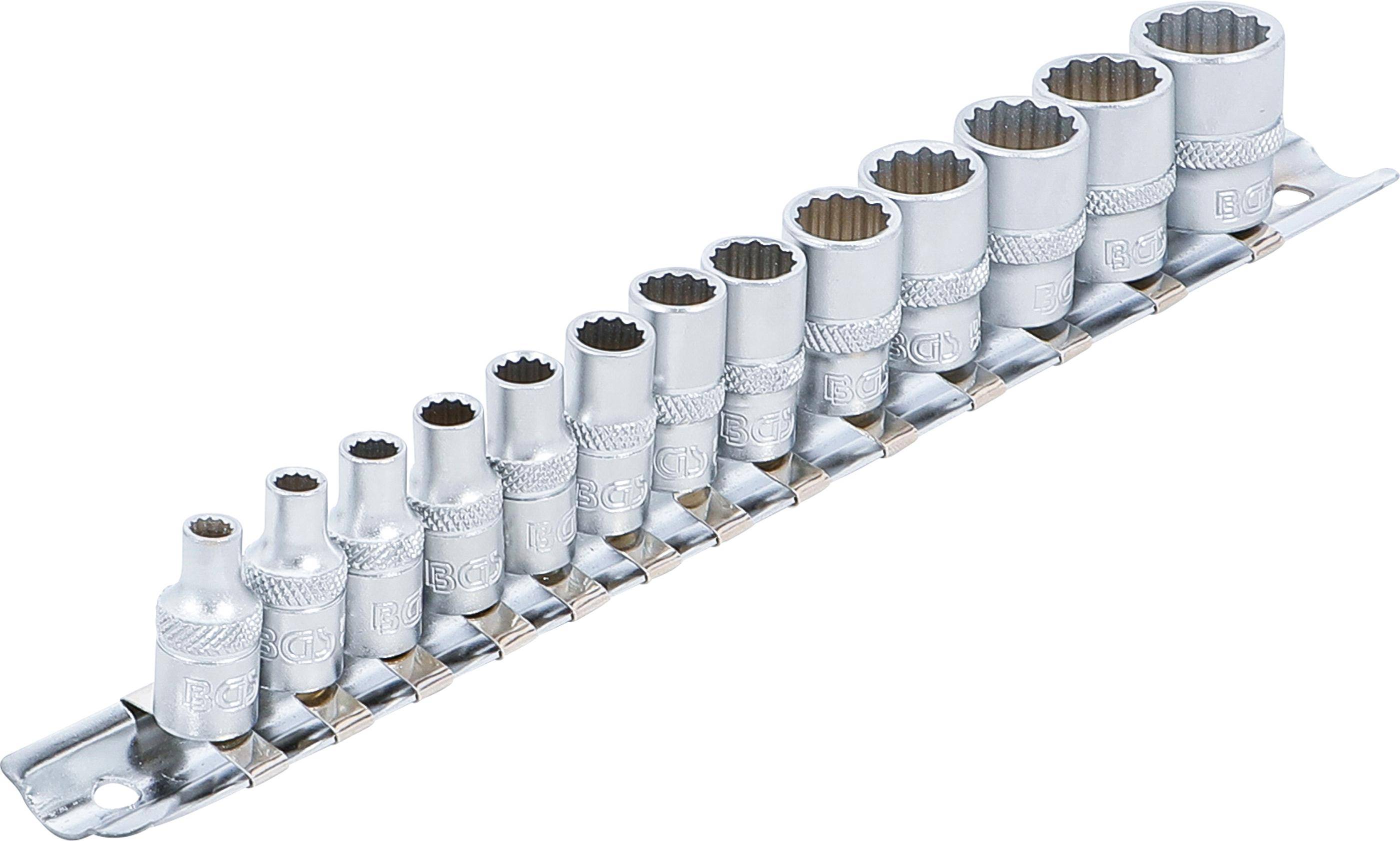 BGS Steckschlssel-Einsatz-Satz Zwlfkant | Antrieb Innenvierkant 6,3