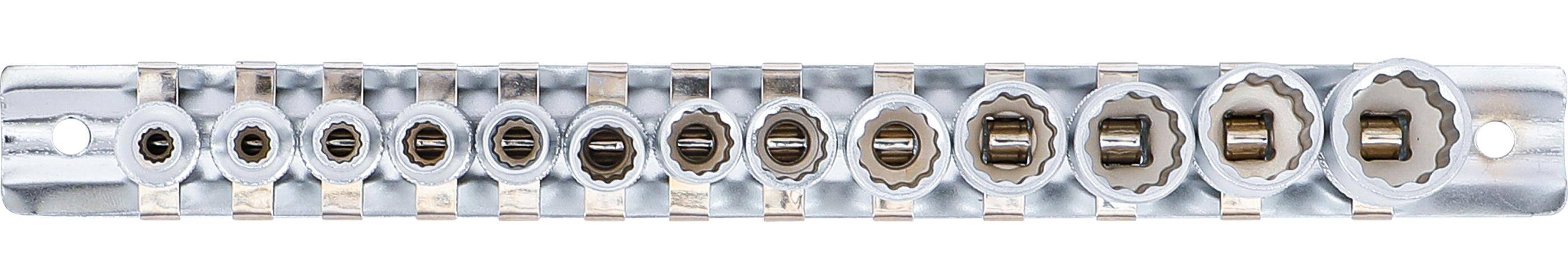 BGS Steckschlssel-Einsatz-Satz Zwlfkant | Antrieb Innenvierkant 6,3