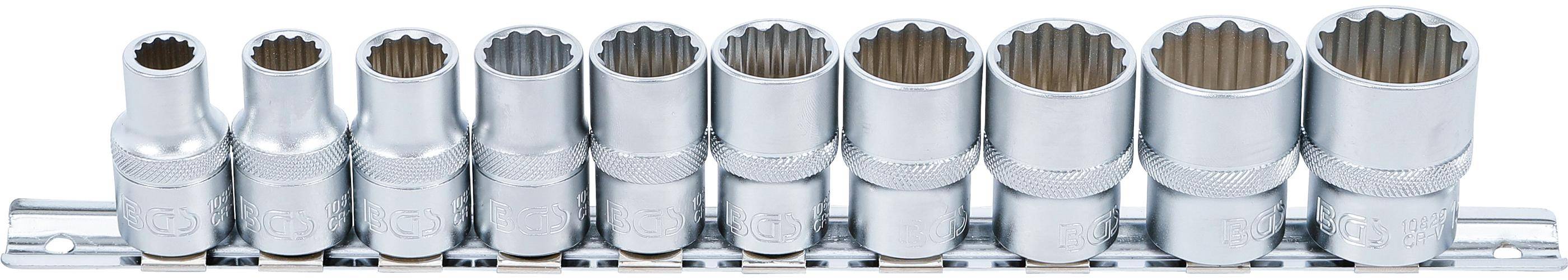 BGS Steckschlssel-Einsatz-Satz, Zwlfkant | Antrieb Innenvierkant 12,5