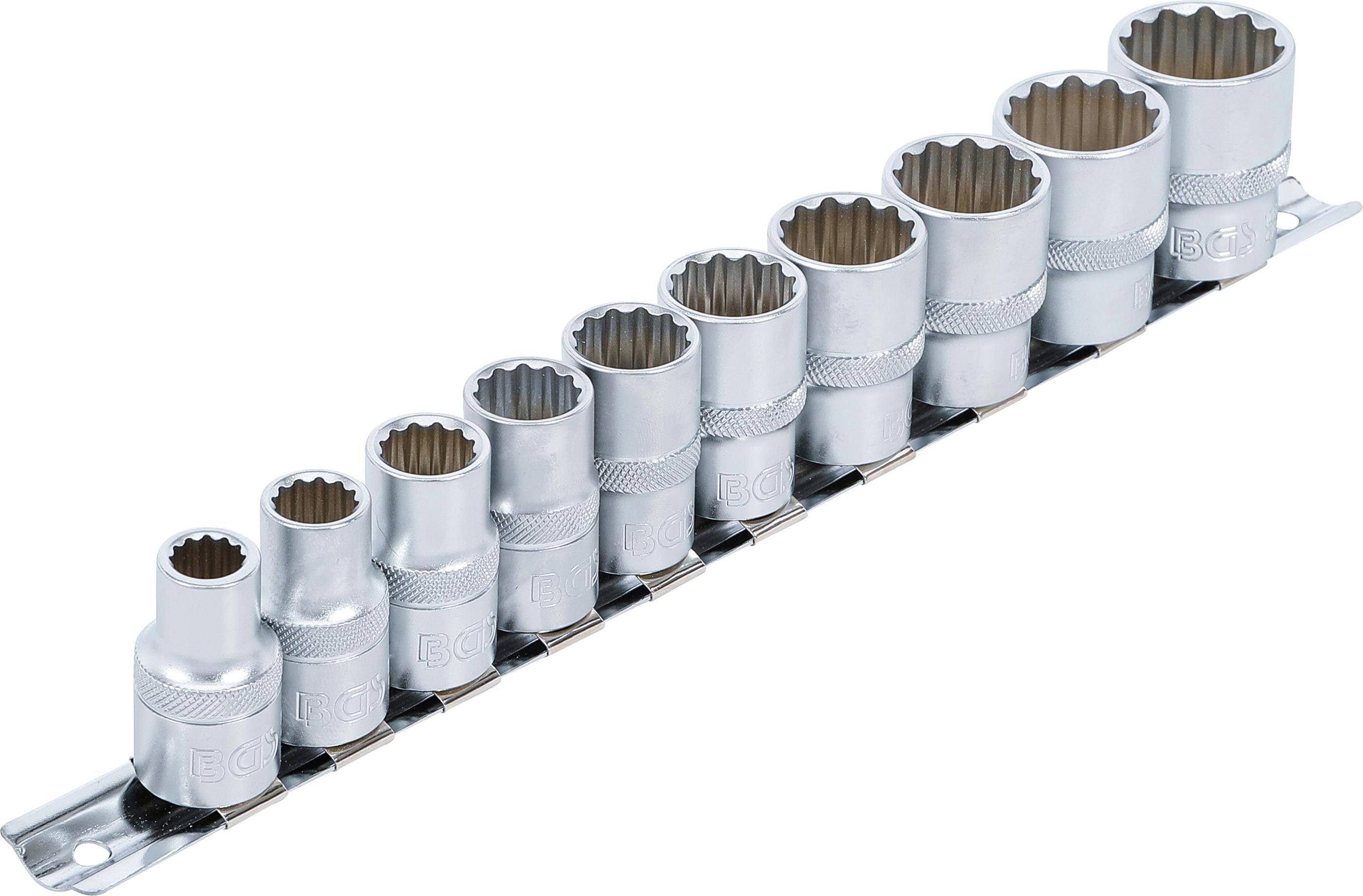 BGS Steckschlssel-Einsatz-Satz, Zwlfkant | Antrieb Innenvierkant 12,5