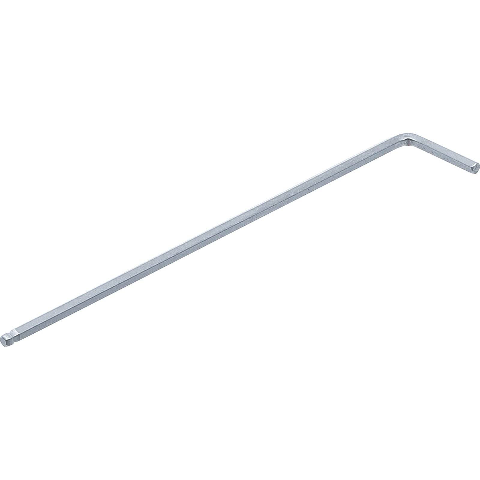 Ein L-förmiger Inbusschlüssel, auch bekannt als Innensechskantschlüssel, aus Metall hergestellt, zum Anziehen von Schrauben und Bolzen mit Sechskantvertiefungen.