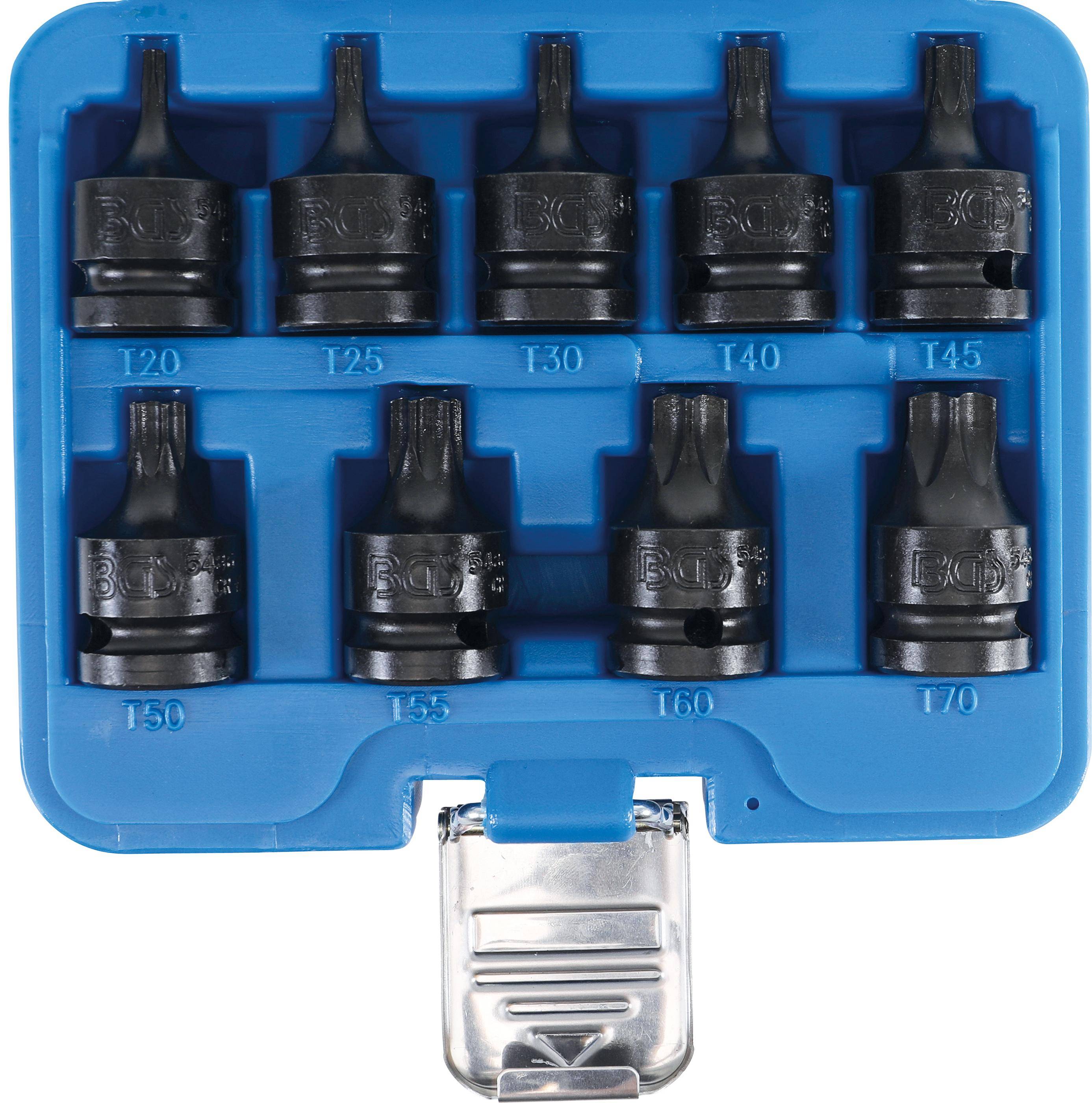 BGS Kraft-Bit-Einsatz-Satz | Antrieb Innenvierkant 12,5 mm (1/2") |