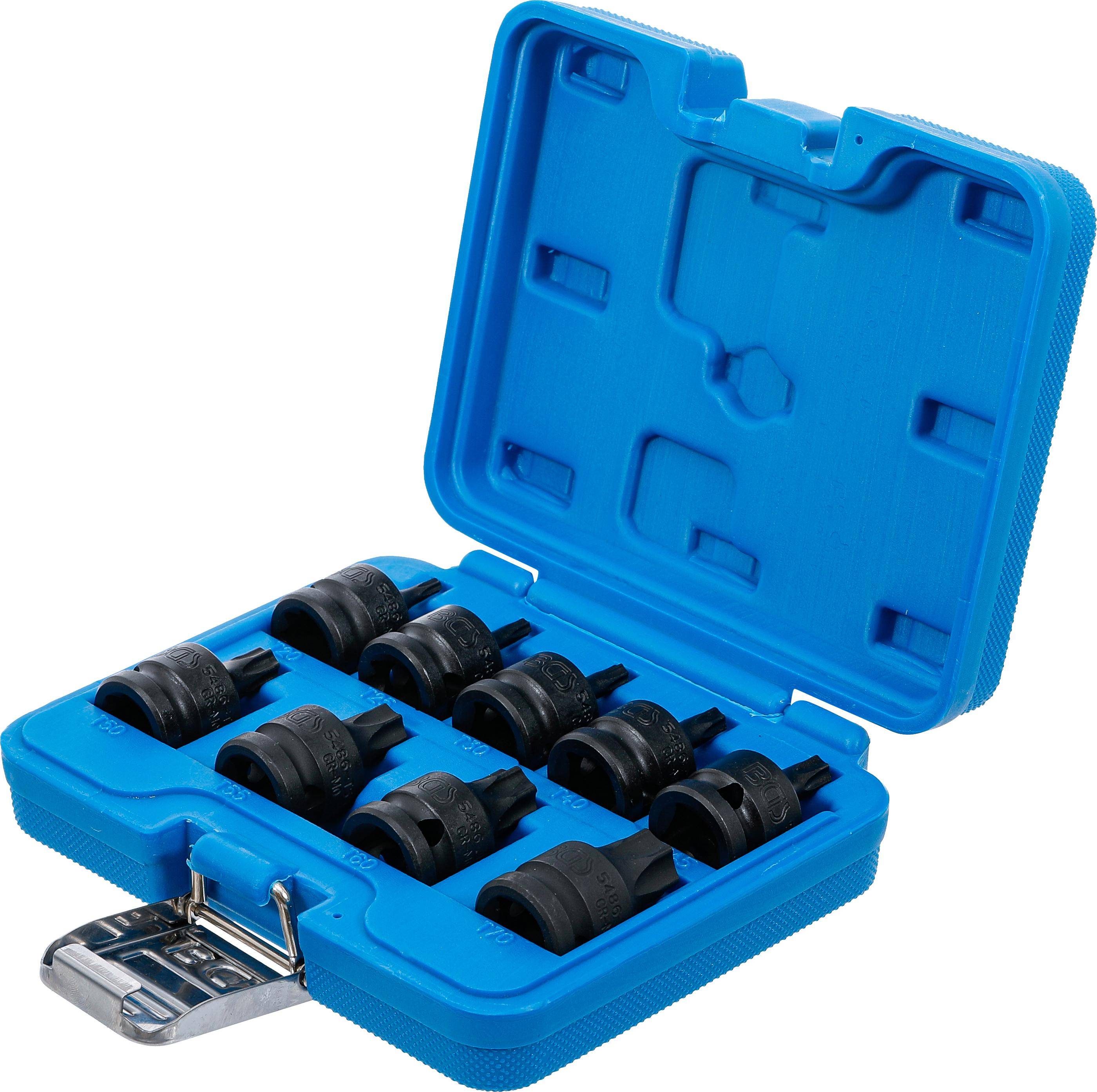 BGS Kraft-Bit-Einsatz-Satz | Antrieb Innenvierkant 12,5 mm (1/2") |