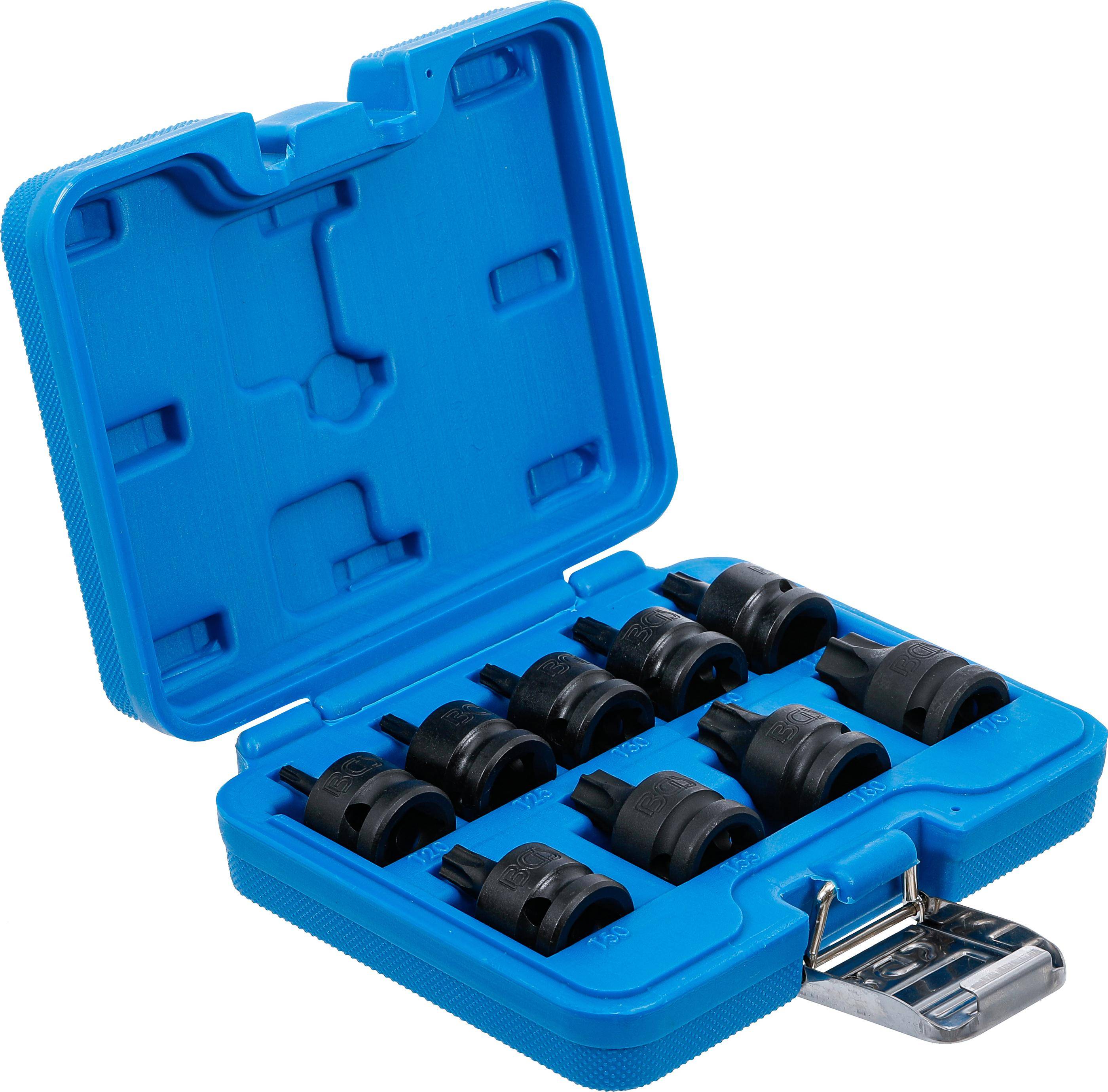 BGS Kraft-Bit-Einsatz-Satz | Antrieb Innenvierkant 12,5 mm (1/2") |