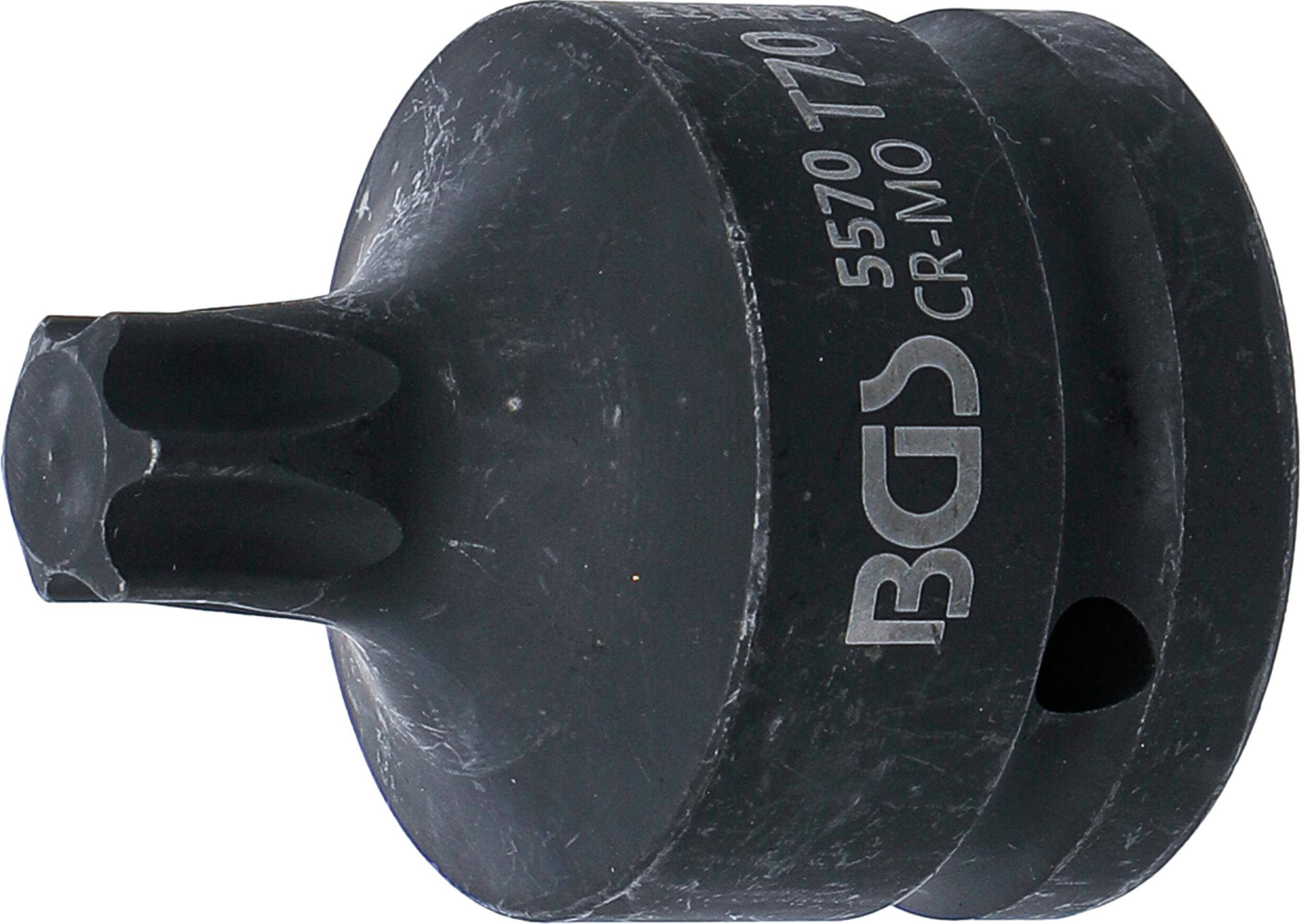 BGS technic Kraft-Bit-Einsatz | Lnge 60 mm | Antrieb Innenvierkant 20