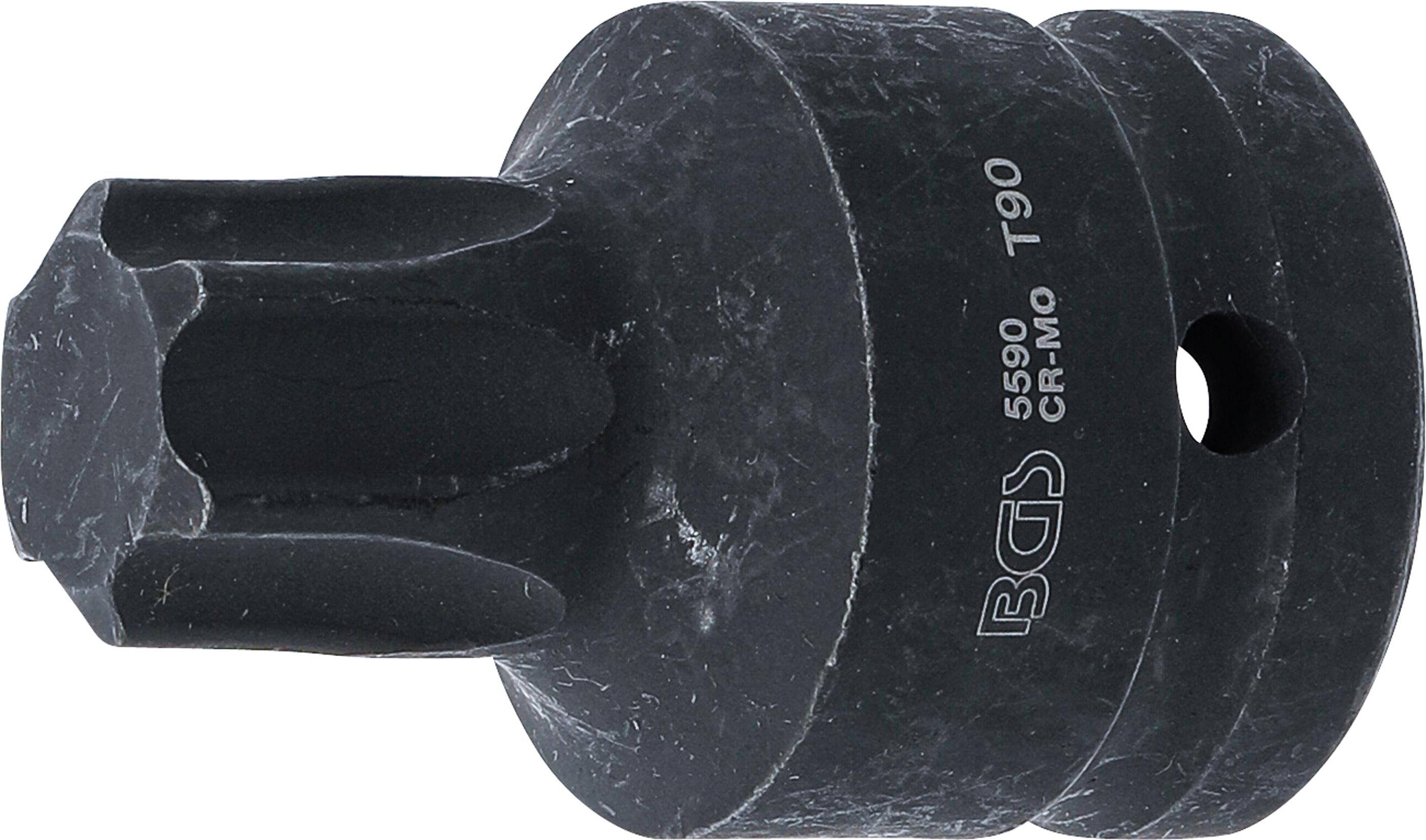 BGS technic Kraft-Bit-Einsatz | Lnge 60 mm | Antrieb Innenvierkant 20