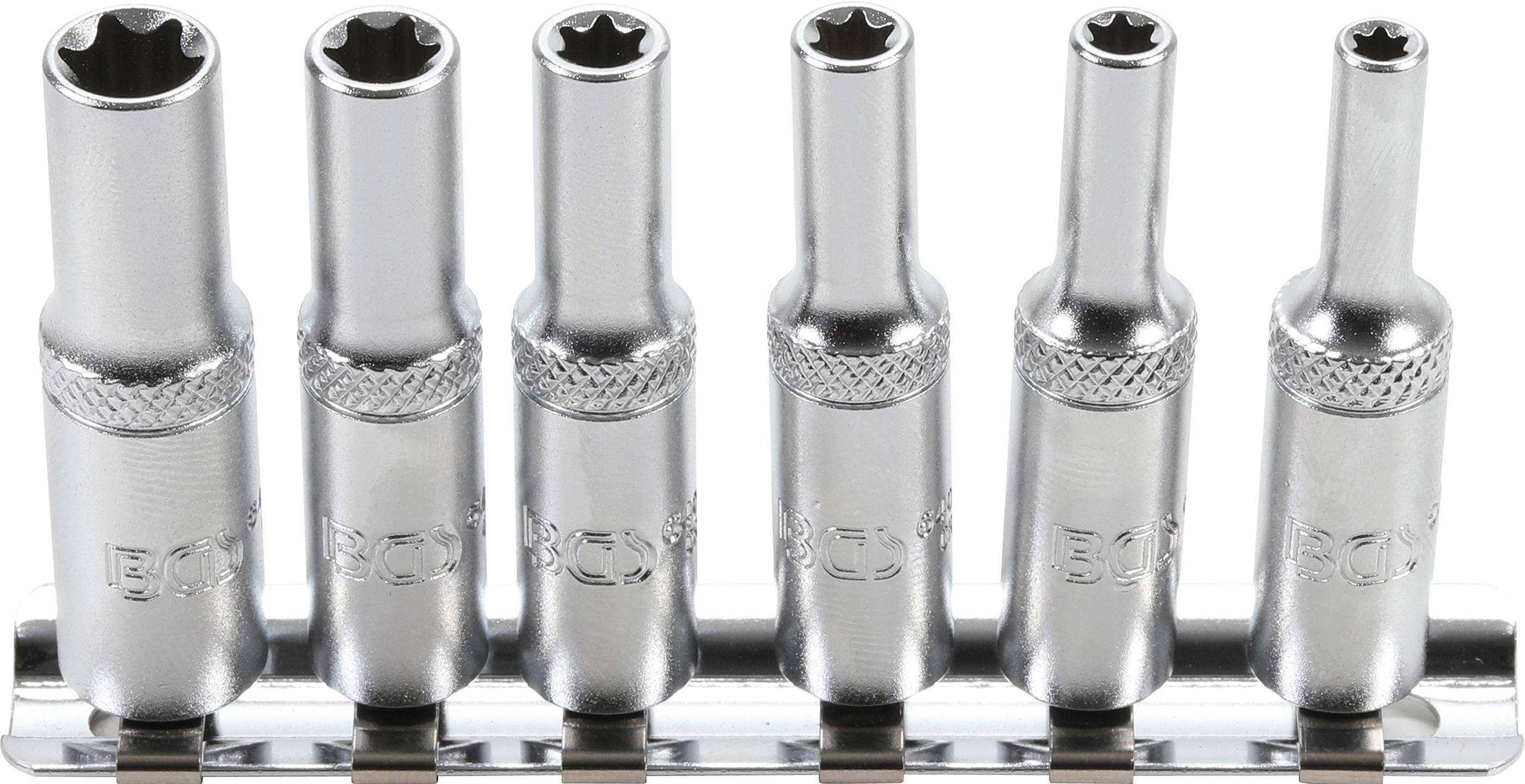 BGS Steckschlüssel-Einsatz-Satz E-Profil, tief | Antrieb