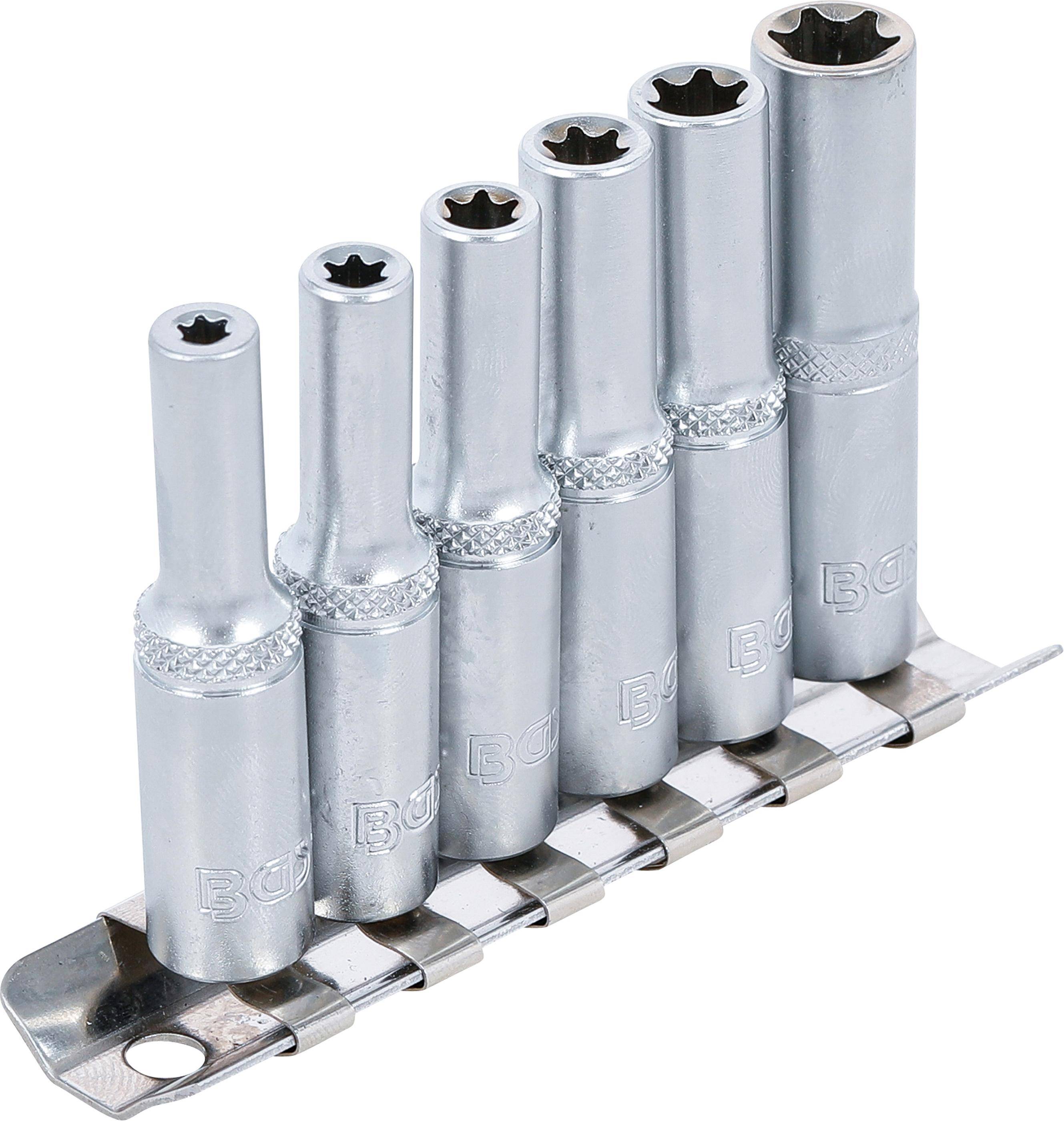 BGS Steckschlssel-Einsatz-Satz E-Profil, tief | Antrieb innenvierkant
