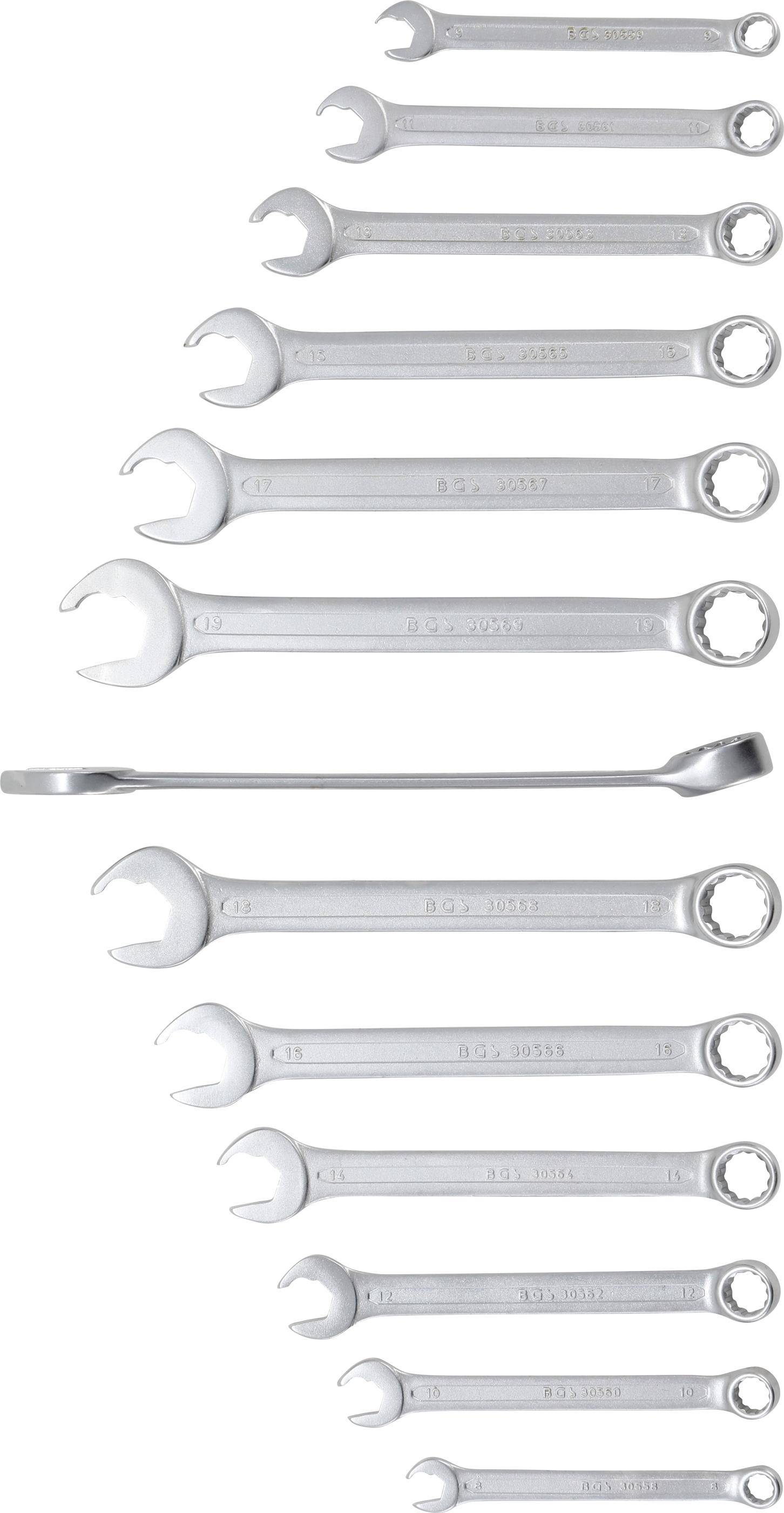 BGS Maul-Ringschlssel-Satz | Maulseite mit Ratschenfunktion | SW 8 -