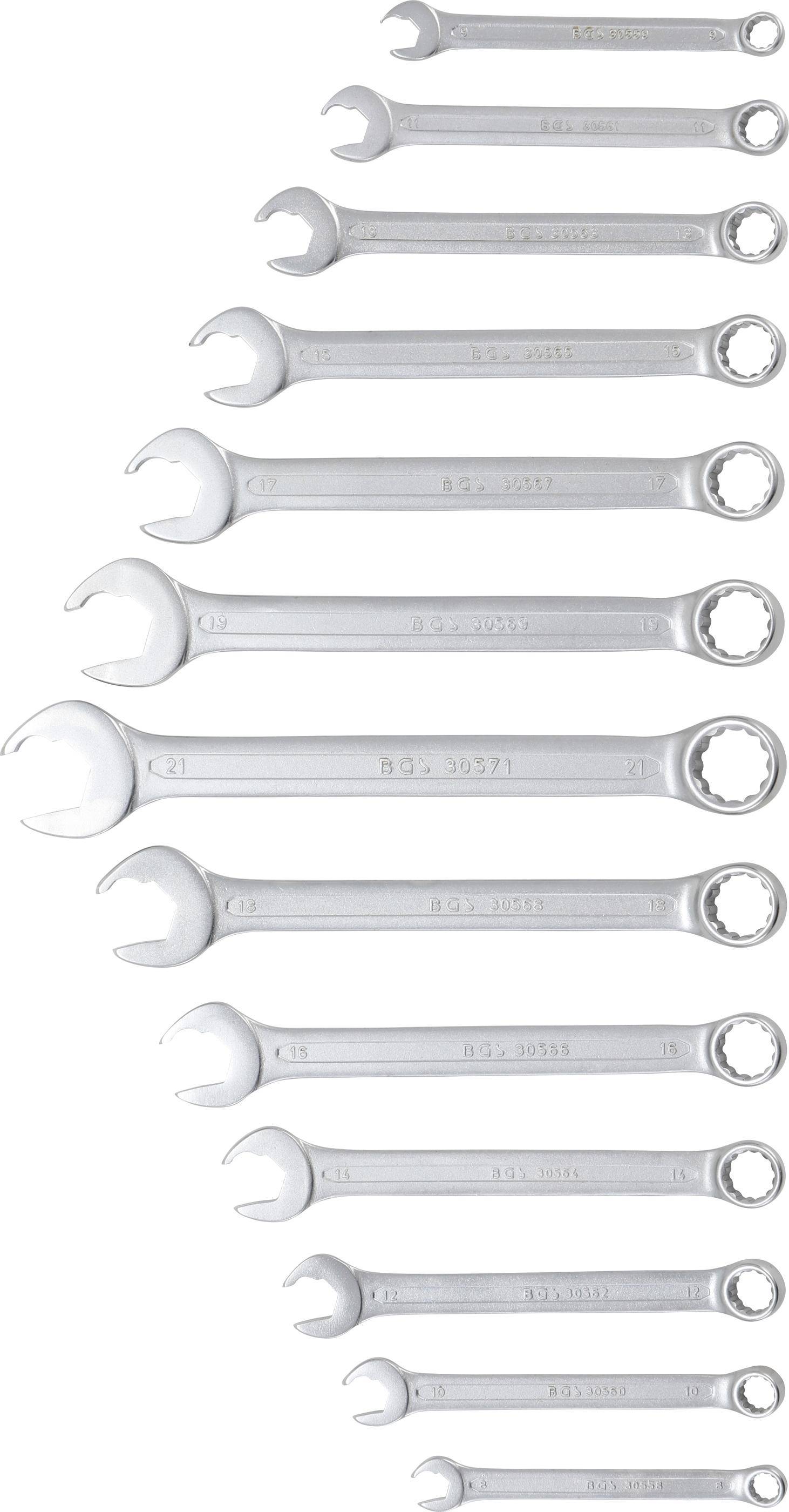 BGS Maul-Ringschlüssel-Satz | Maulseite mit Ratschenfunktion | SW 8 -