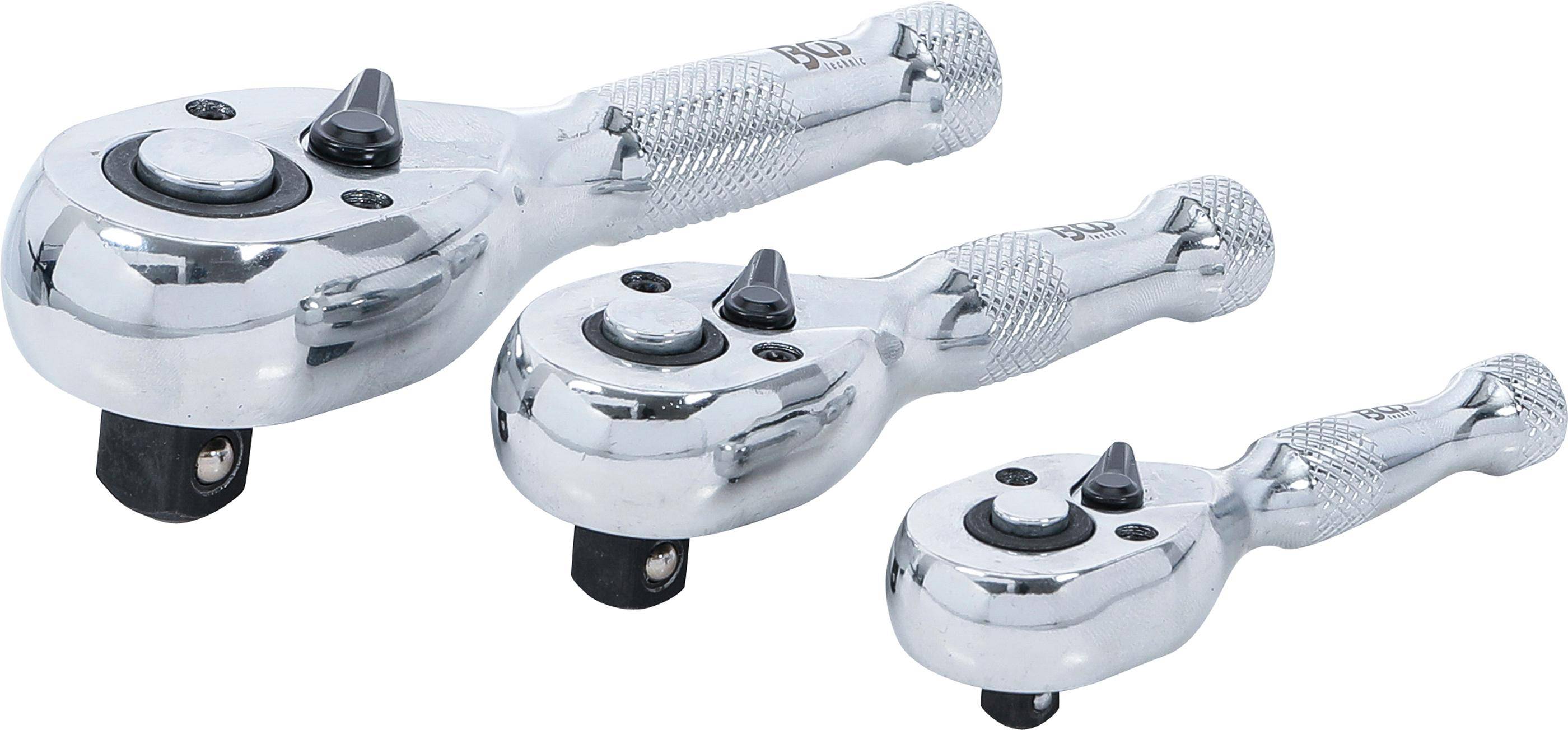 BGS technic Mini-Umschaltknarren-Satz | 6,3 mm (1/4") / 10 mm (3/8")