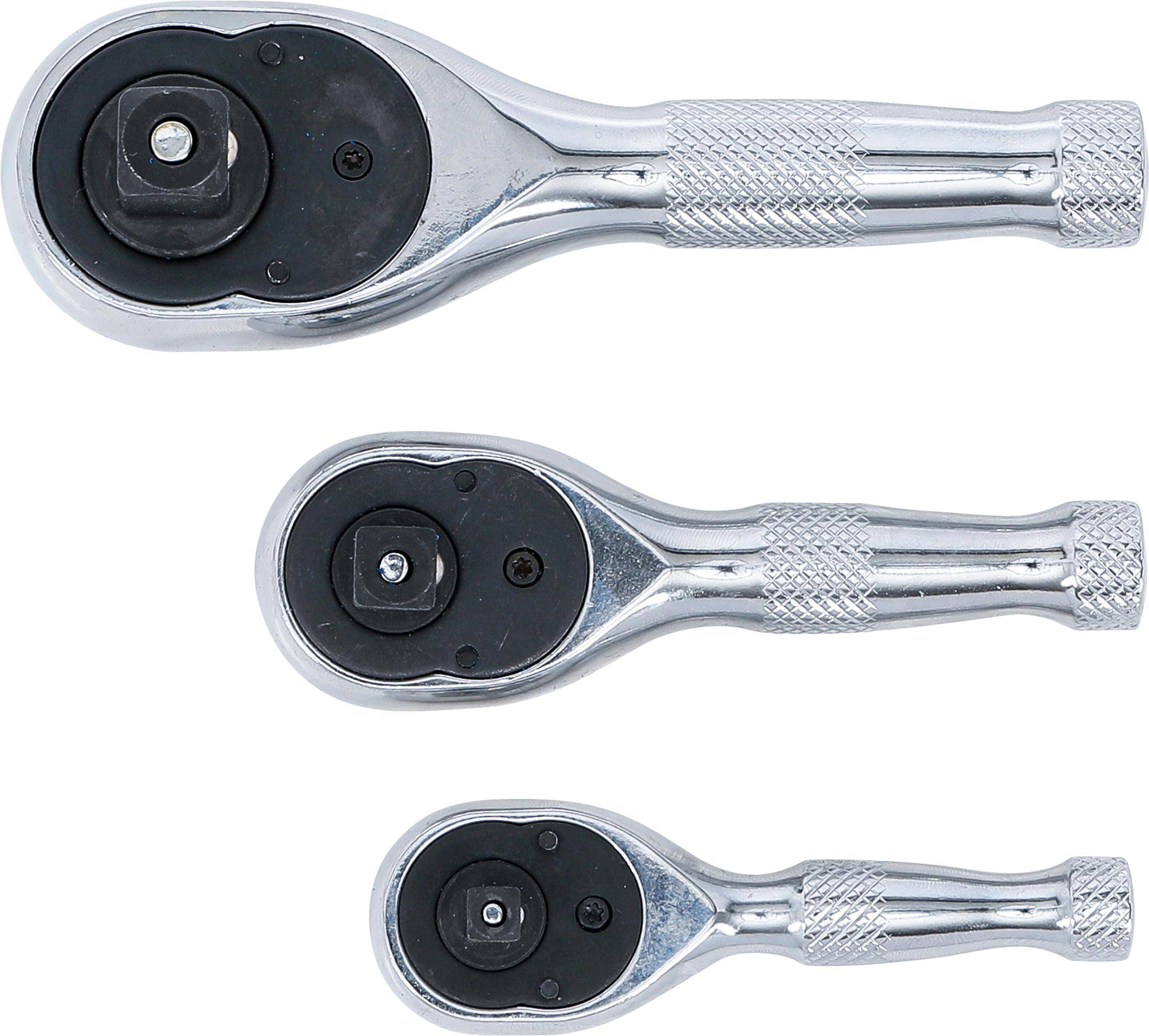 BGS technic Mini-Umschaltknarren-Satz | 6,3 mm (1/4") / 10 mm (3/8")