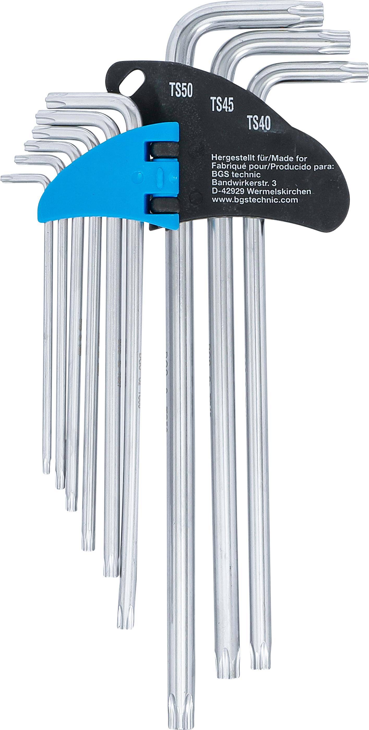 BGS technic Winkelschlssel-Satz | extra lang | TS-Profil (fr Torx