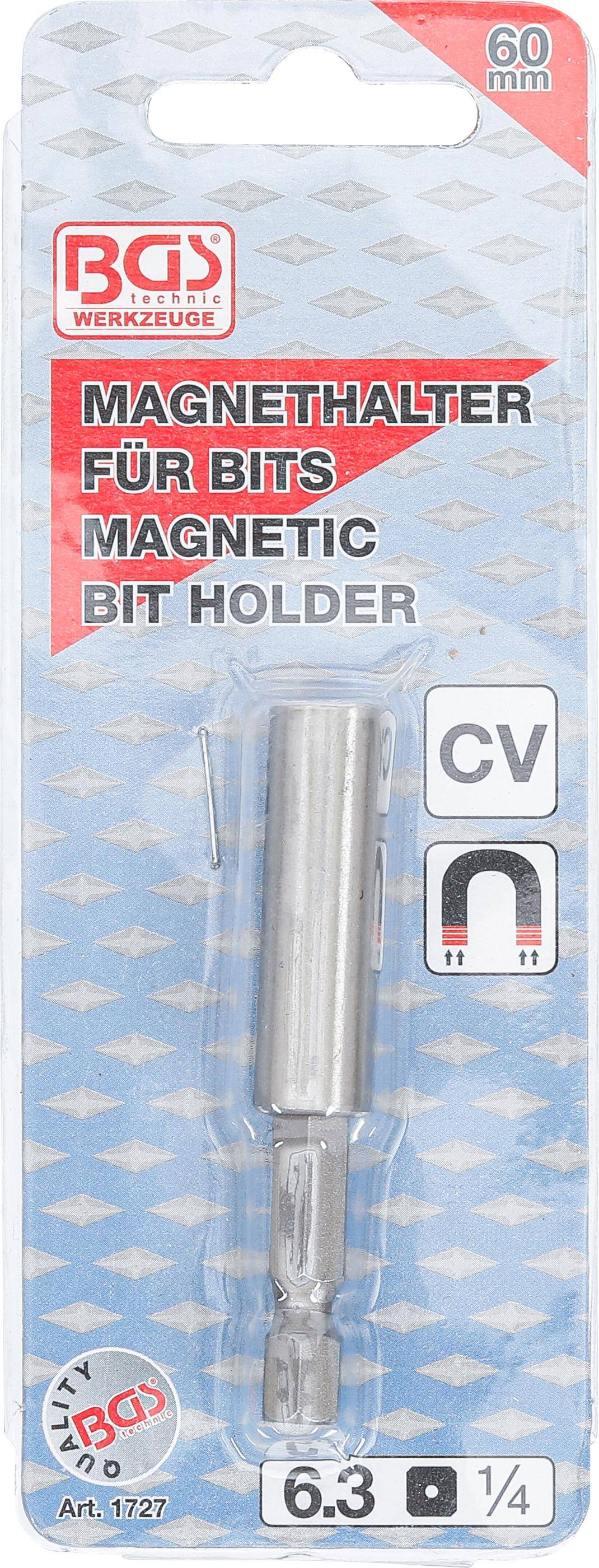 BGS Magnetischer Bithalter, extra stark | Abtrieb Auensechskant 6,3