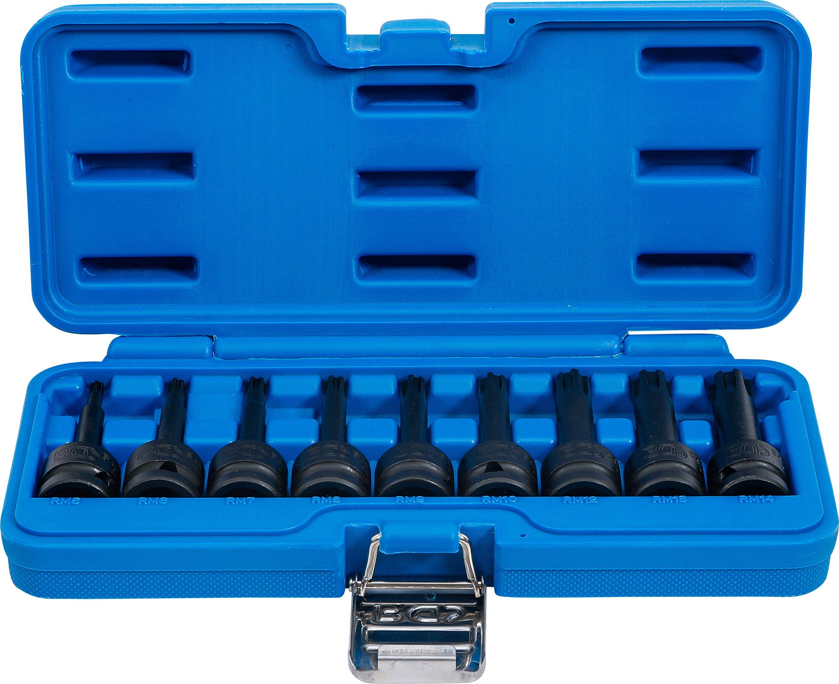 BGS Kraft-Bit-Einsatz-Satz | Antrieb Innenvierkant 12,5 mm (1/2") |