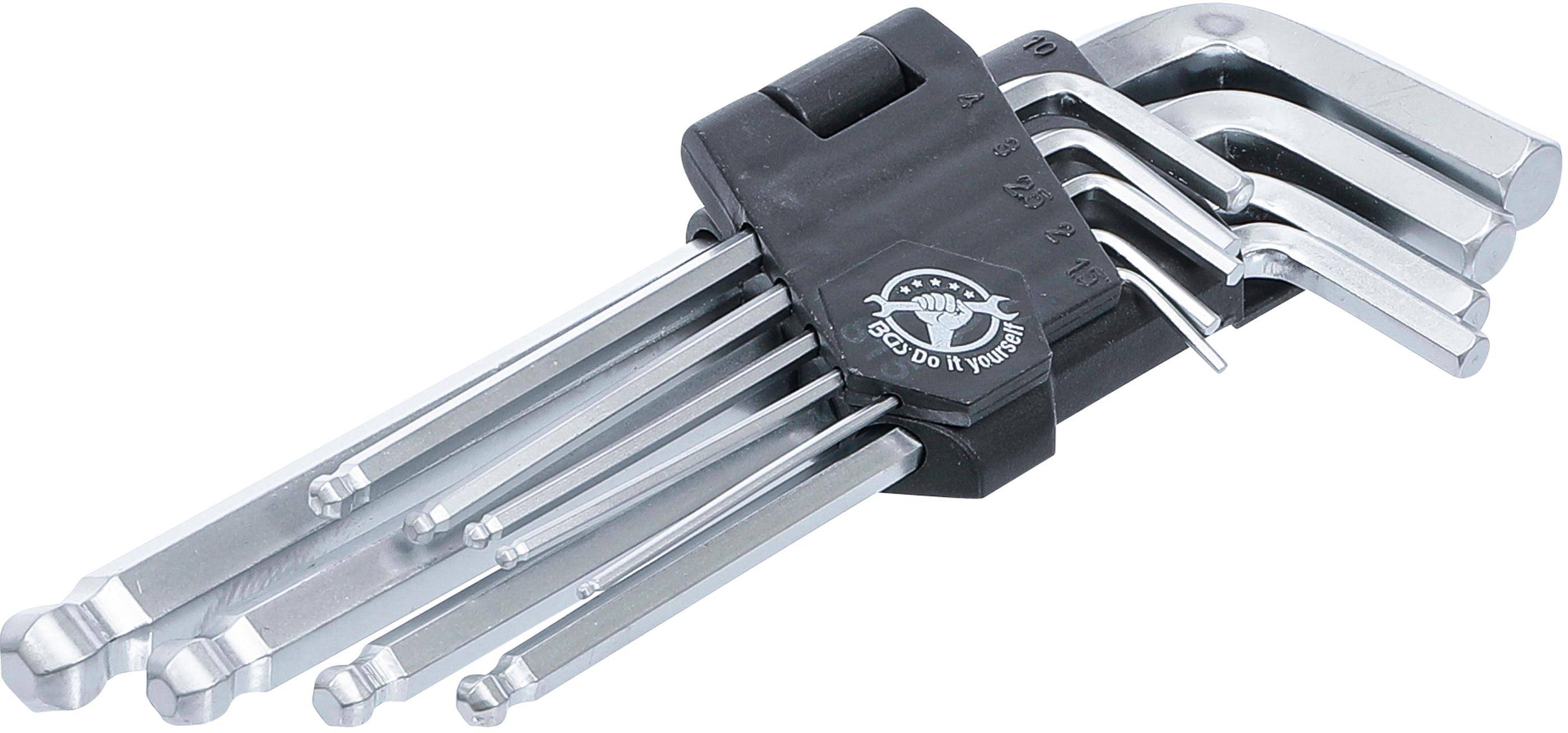 BGS Diy Winkelschlüssel-Satz | Innensechskant / Innensechskant mit