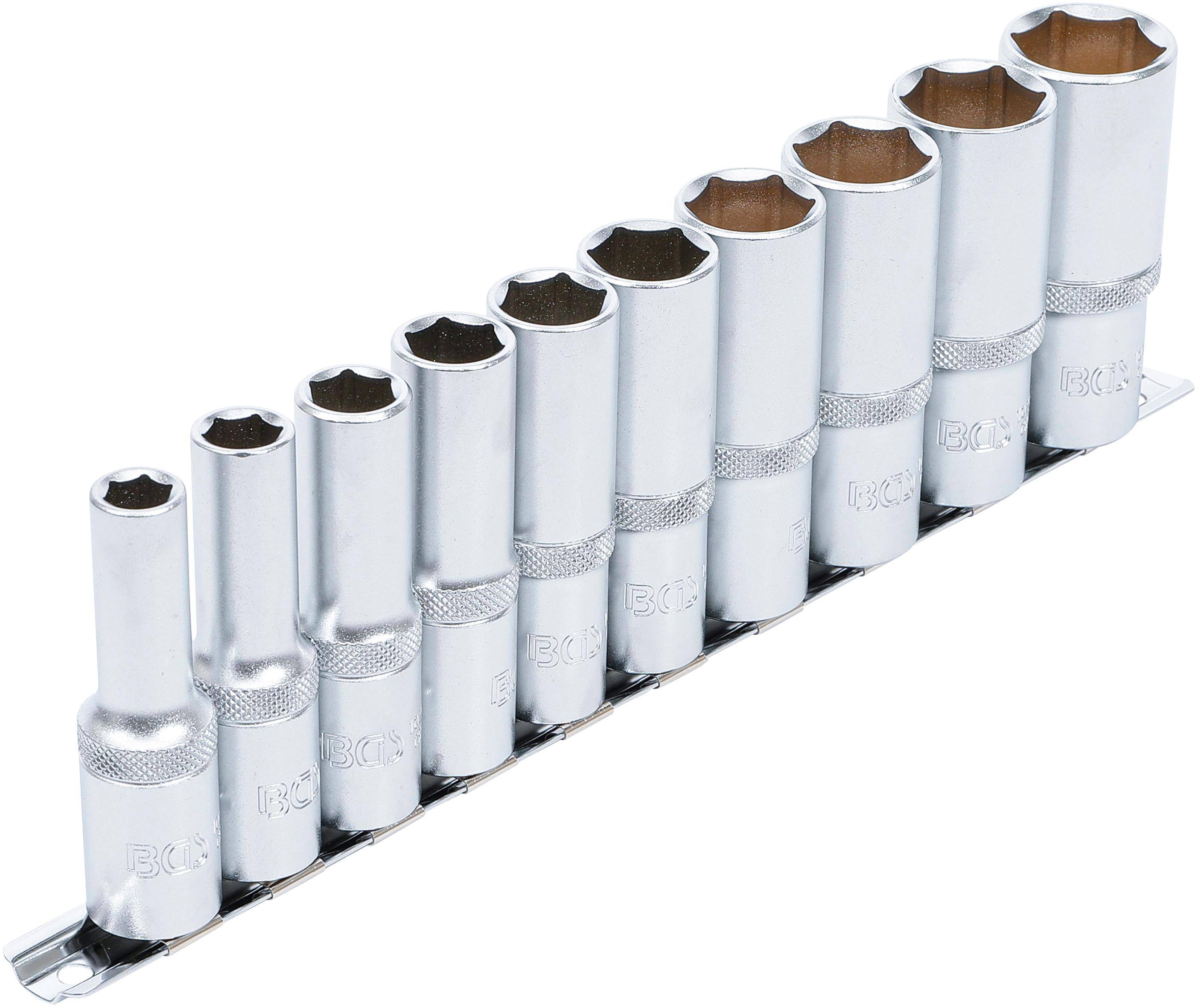 BGS Steckschlüssel-Einsatz-Satz Sechskant, tief | Antrieb