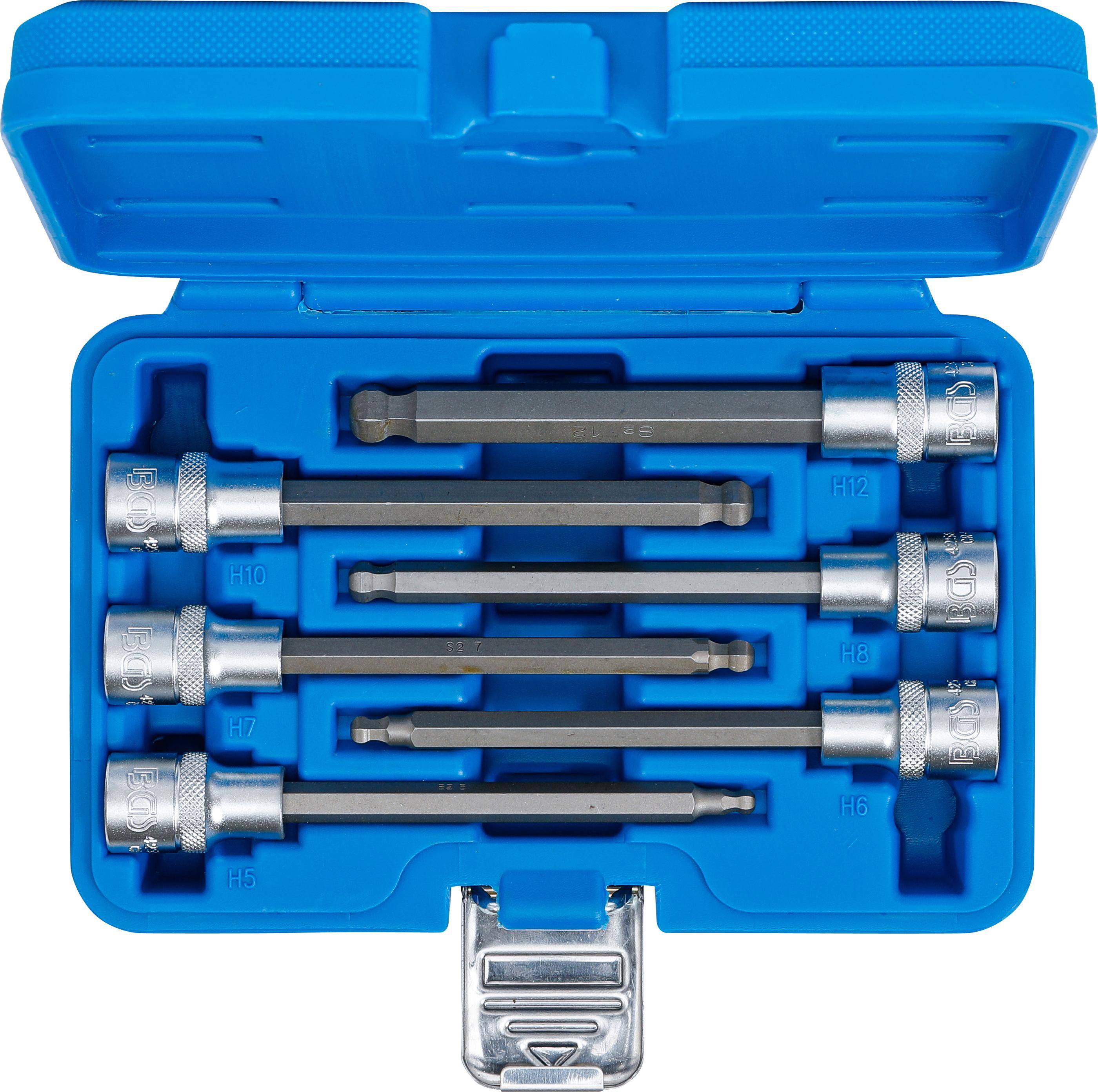 BGS Bit-Einsatz-Satz | Antrieb Innenvierkant 12,5 mm (1/2") |