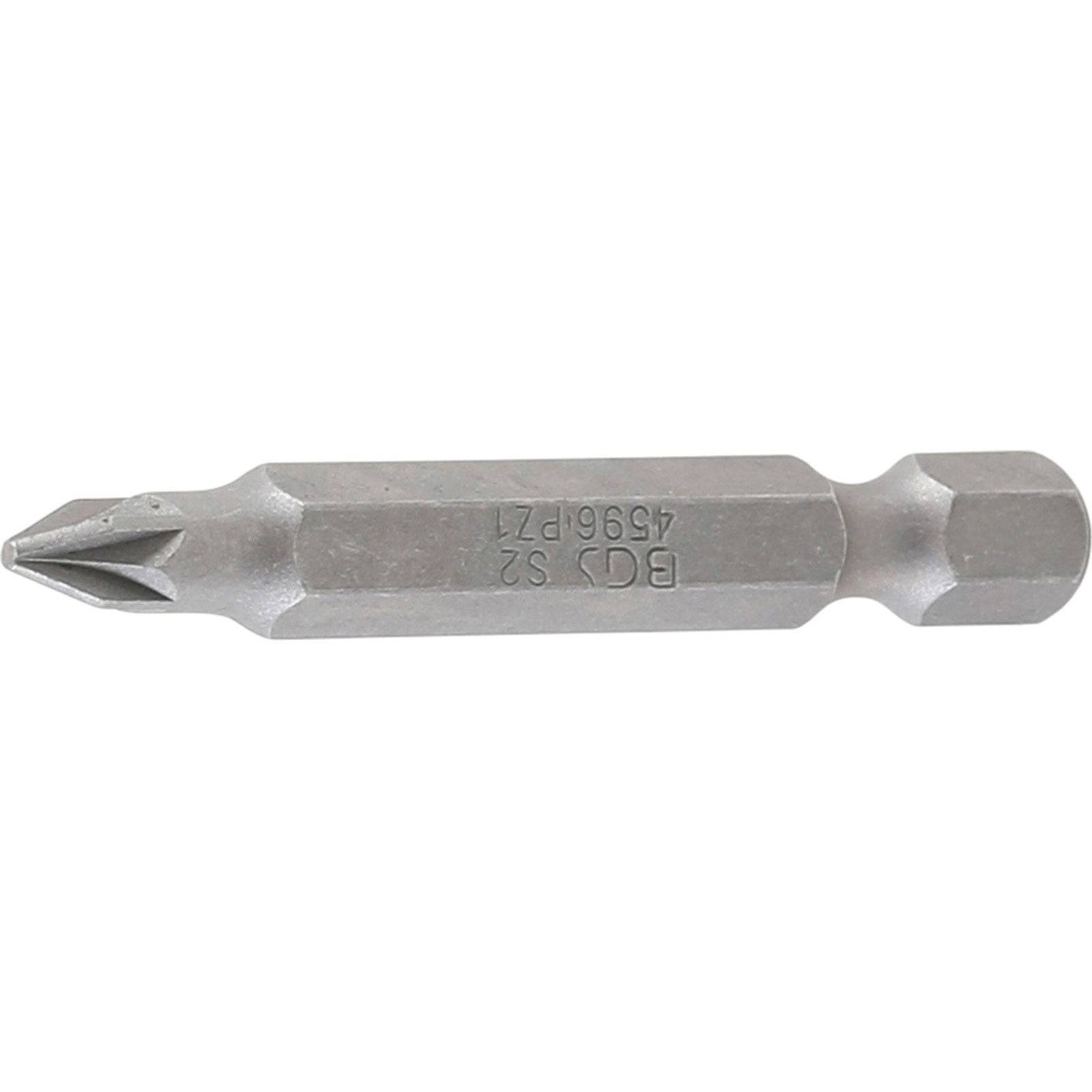 Ein Metallschraubenziehereinsatz mit einer sternförmigen Spitze und einer sechseckigen Basis, der entwickelt wurde, um in einen Bohrer oder Schraubendrehergriff einzupassen und Schrauben zu setzen.