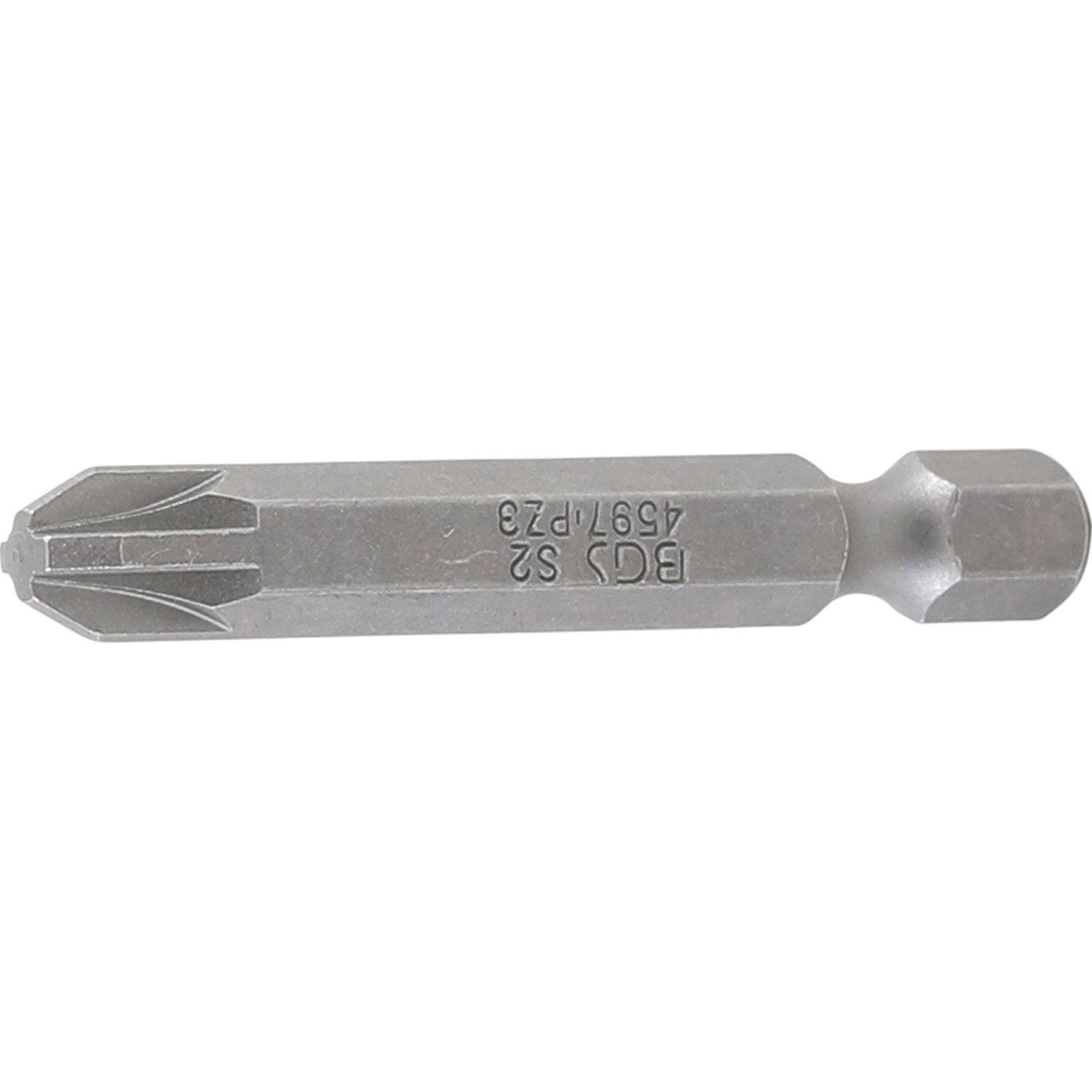 Torx-Schraubendreher-Bit, Größe T25, mit sechszackiger Sterntipform und glatter, metallischer Oberfläche zum Befestigen von Schrauben.