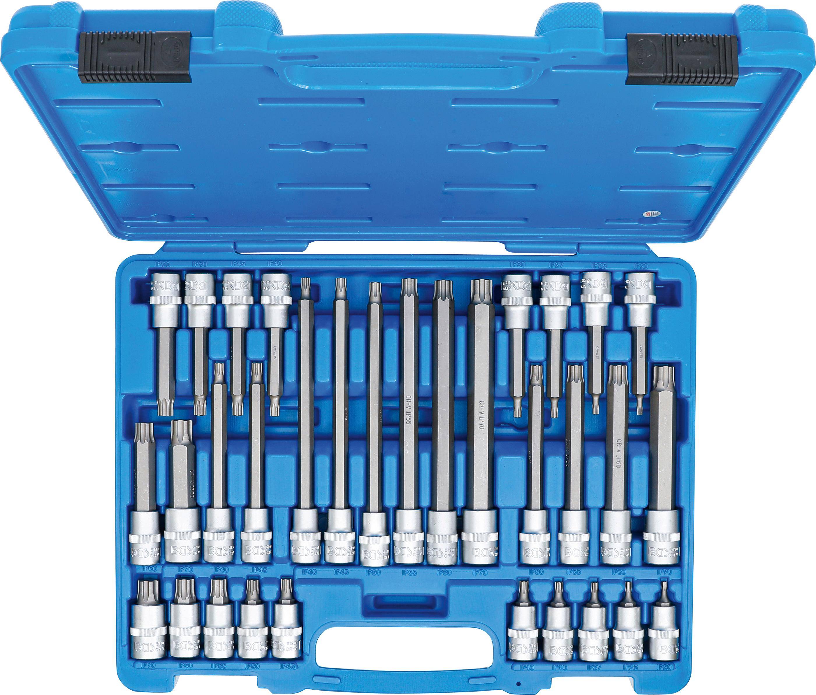 BGS technic Bit-Einsatz-Satz | Antrieb Innenvierkant 12,5 mm (1/2") |