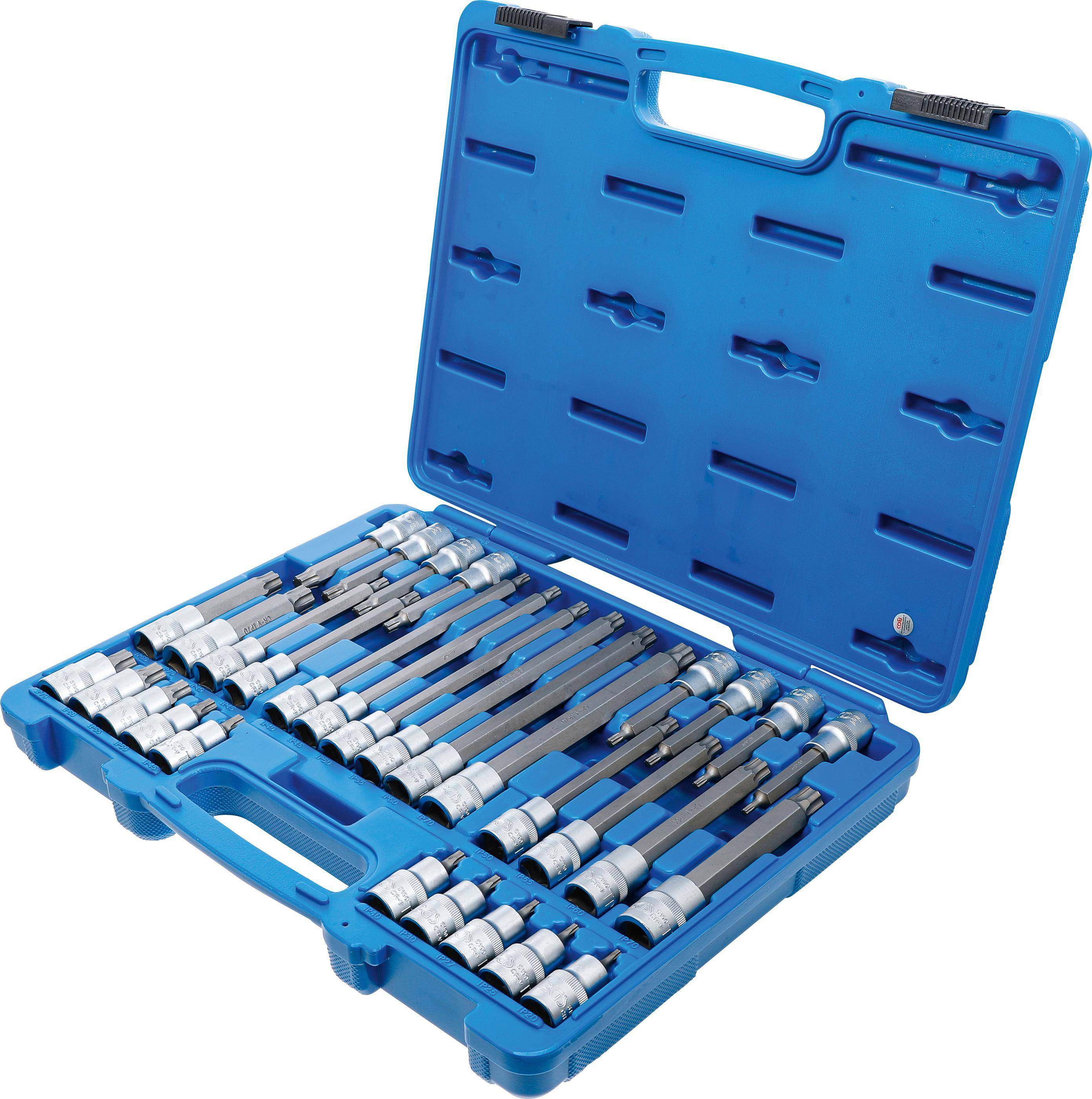 BGS technic Bit-Einsatz-Satz | Antrieb Innenvierkant 12,5 mm (1/2") |