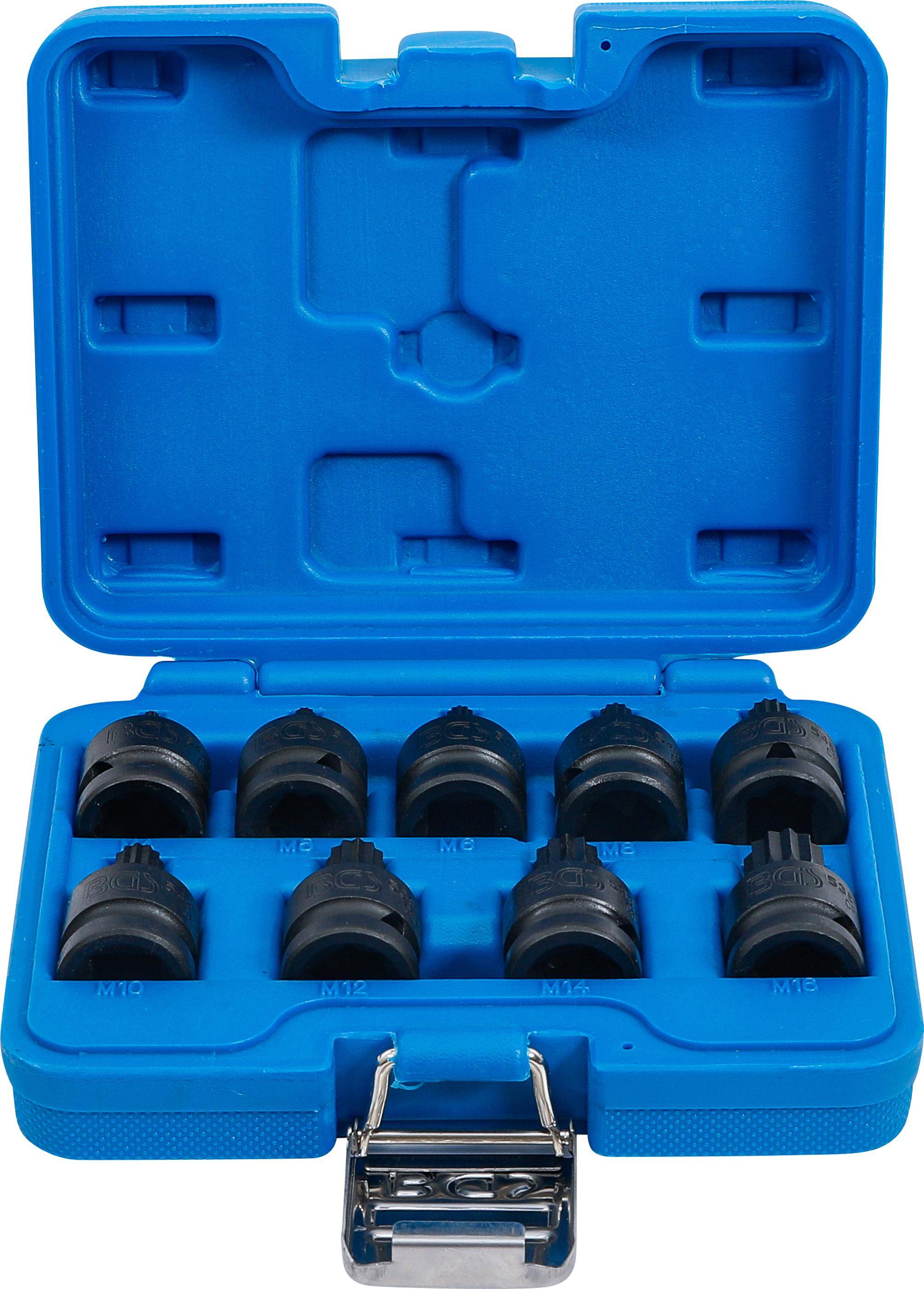 BGS Kraft-Bit-Einsatz-Satz | Antrieb Innenvierkant 12,5 mm (1/2") |