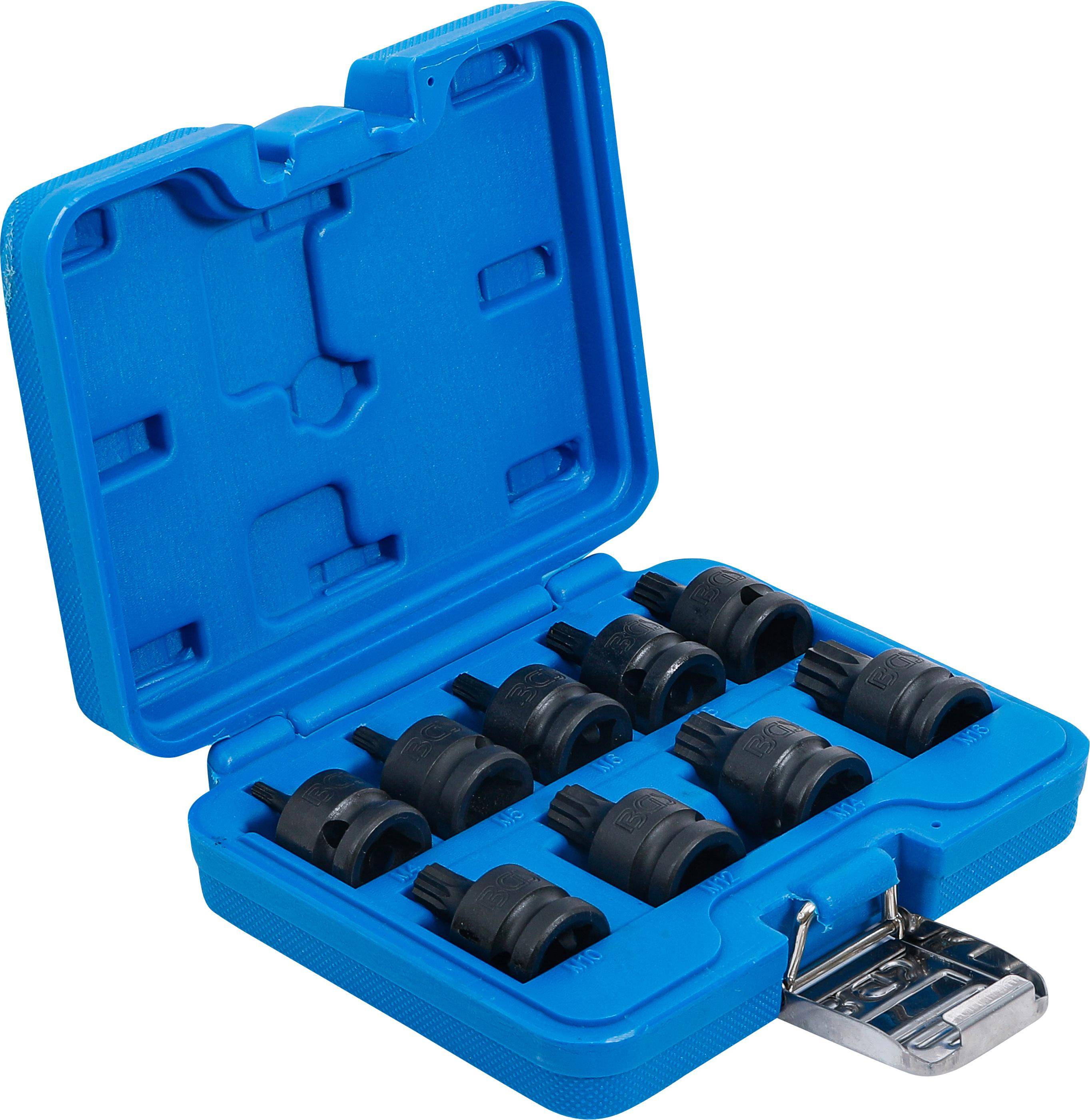 BGS Kraft-Bit-Einsatz-Satz | Antrieb Innenvierkant 12,5 mm (1/2") |