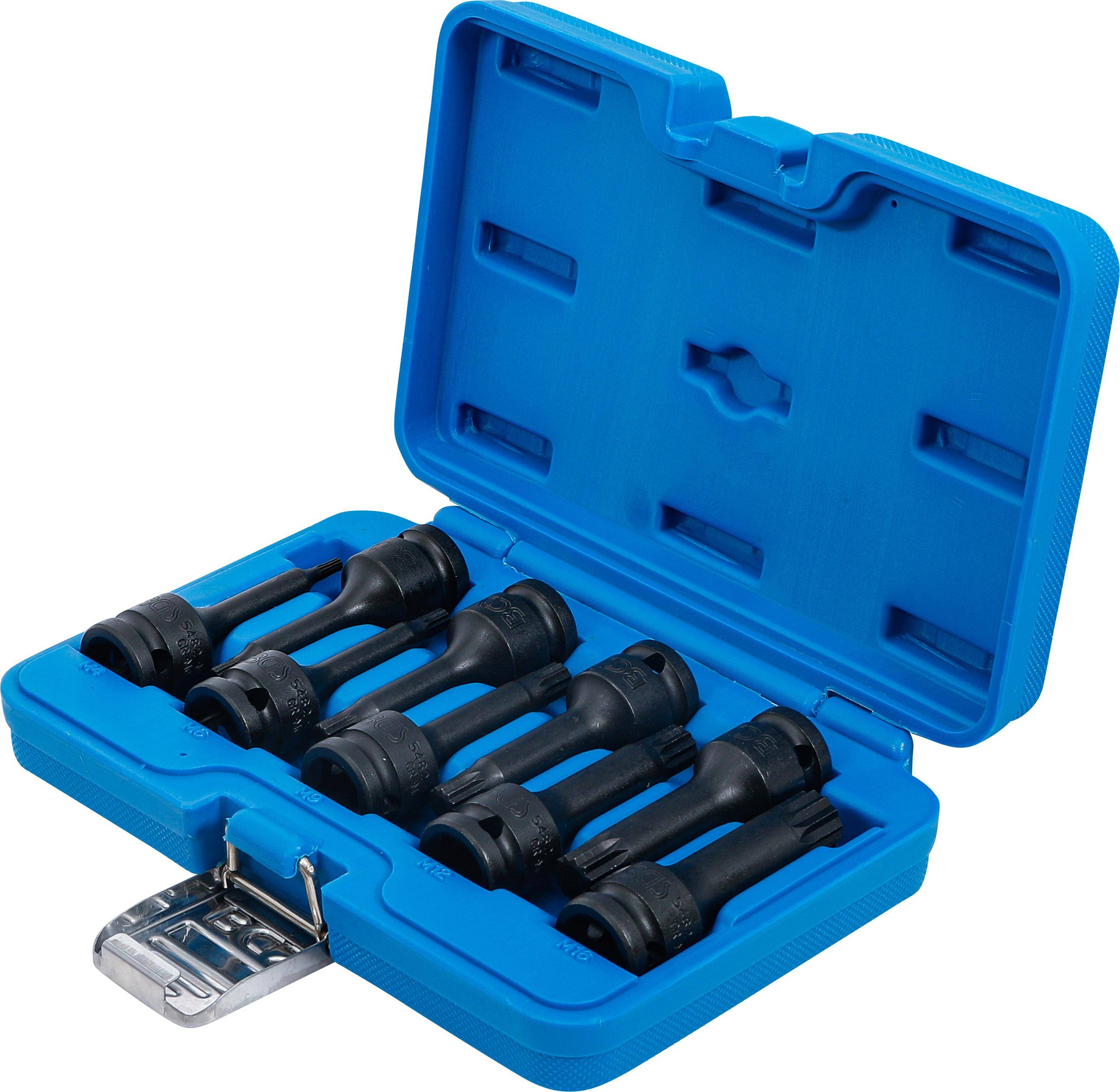 BGS Kraft-Bit-Einsatz-Satz | Antrieb Innenvierkant 12,5 mm (1/2") |