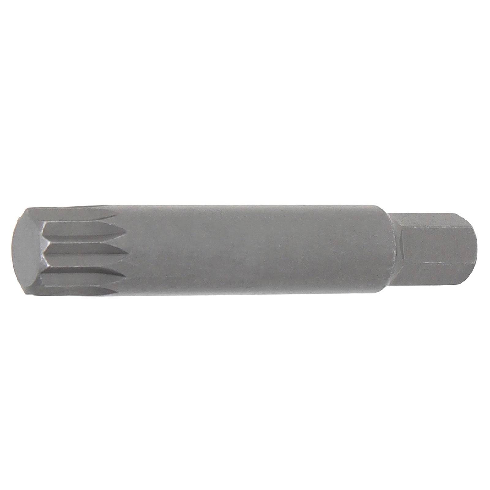 Ein zylindrischer, metallischer Bohrer mit sternförmiger Spitze, konzipiert für industrielle oder Bauanwendungen.