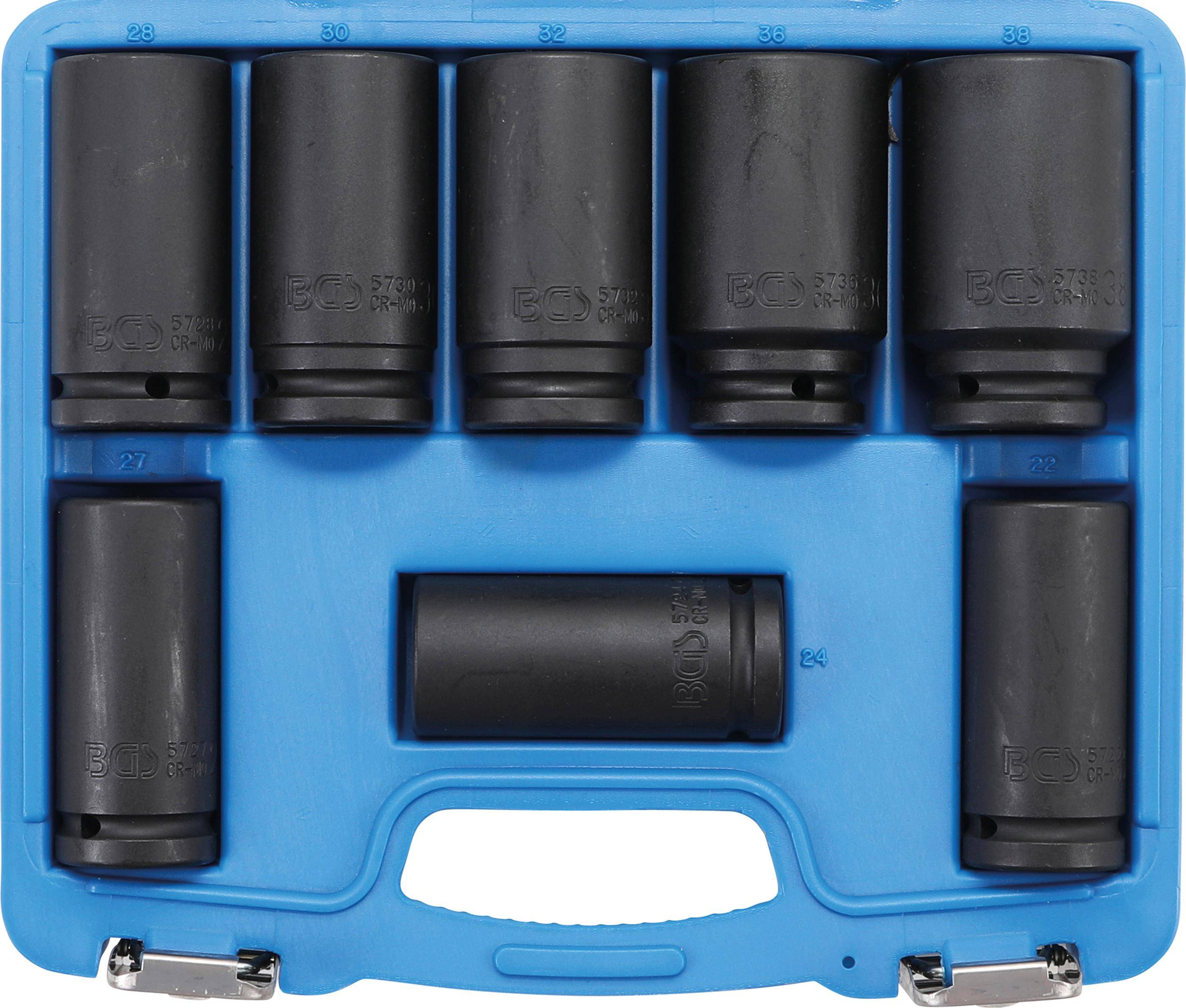 BGS Kraft-Steckschlssel-Einsatz-Satz, extra tief | Antrieb