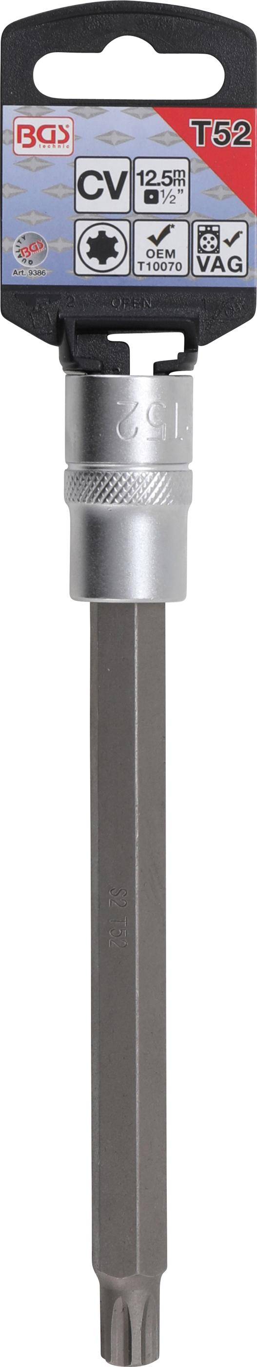 BGS technic Bit-Einsatz | Lnge 168 mm | Antrieb Innenvierkant 12,5 mm