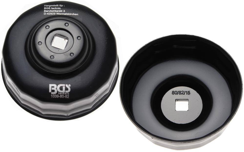BGS lfilterschlssel | 15-kant | 80 - 82 mm | fr Honda, Mazda, Nissan,