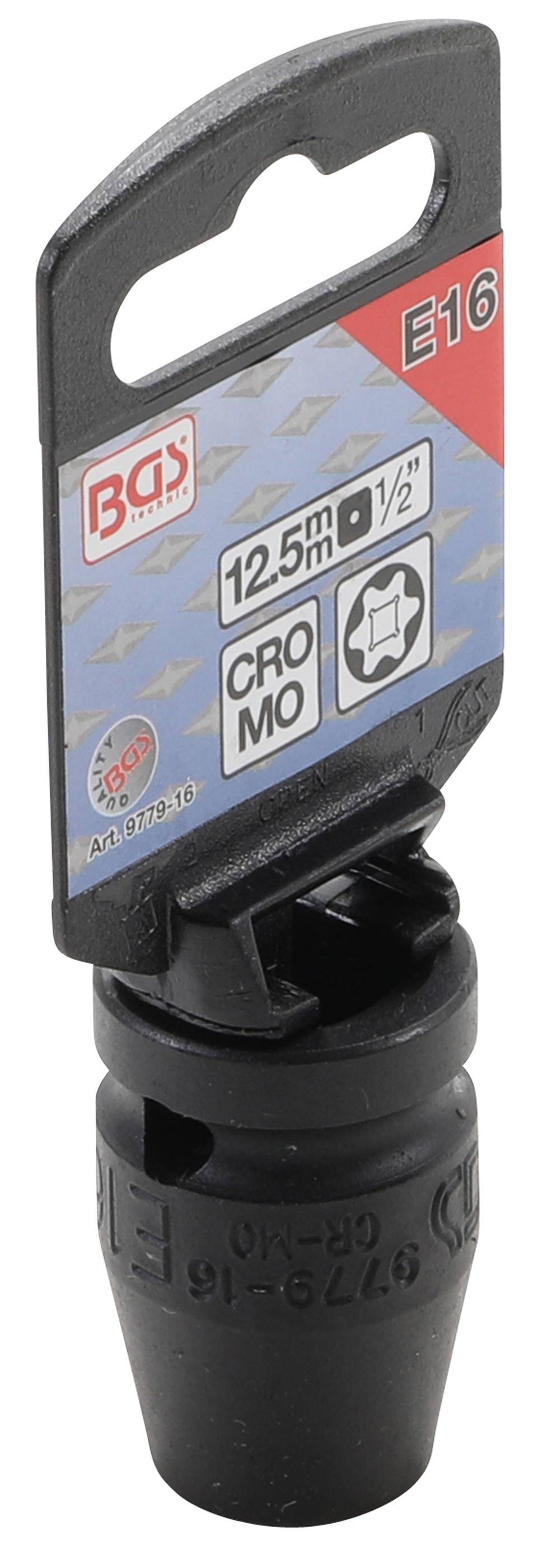 BGS Kraft-Steckschlssel-Einsatz E-Profil | Antrieb Innenvierkant 12,5