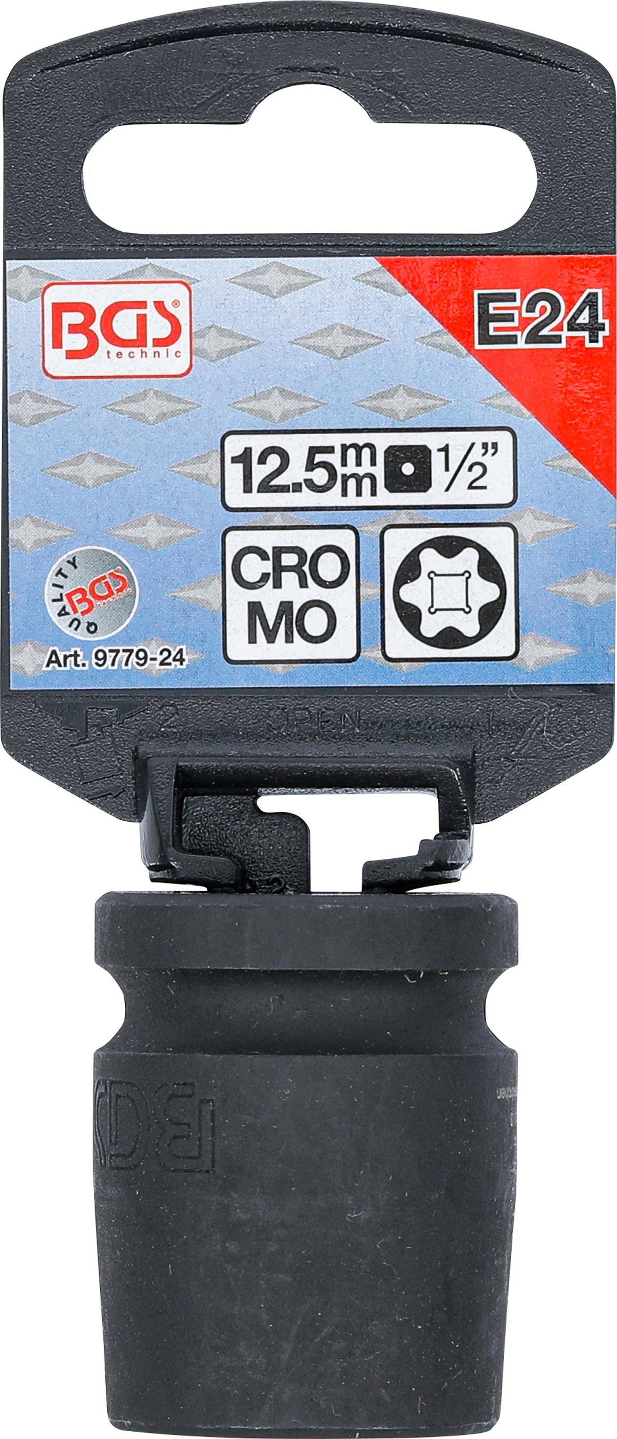 BGS Kraft-Steckschlssel-Einsatz E-Profil | Antrieb Innenvierkant 12,5