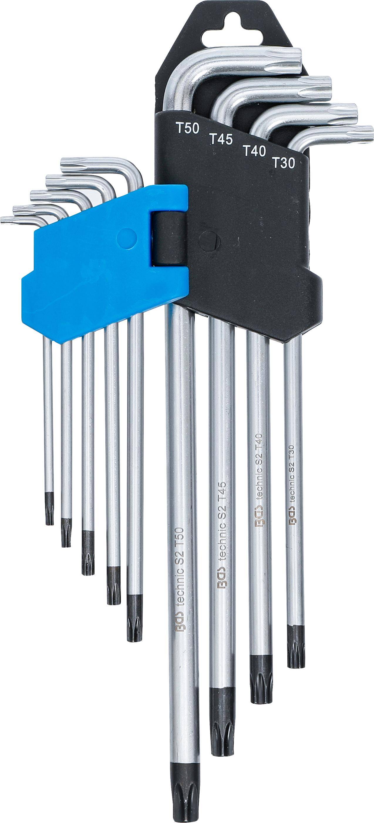 BGS Winkelschlssel-Satz | extra lang | T-Profil (fr Torx) mit Bohrung