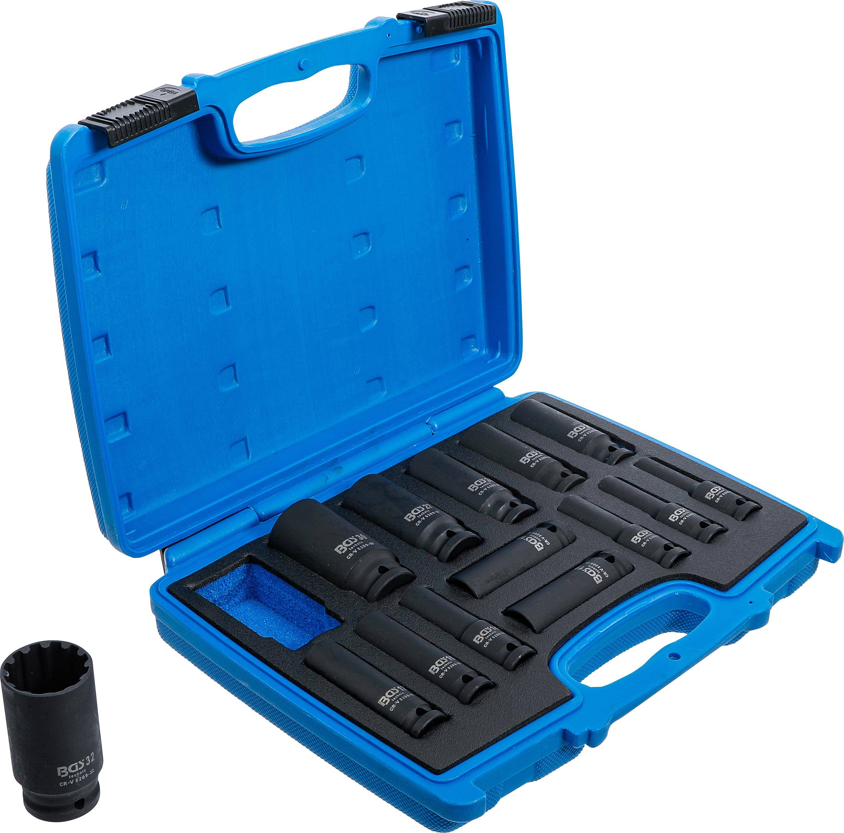 BGS Kraft-Steckschlssel-Einsatz-Satz Gear Lock | Antrieb