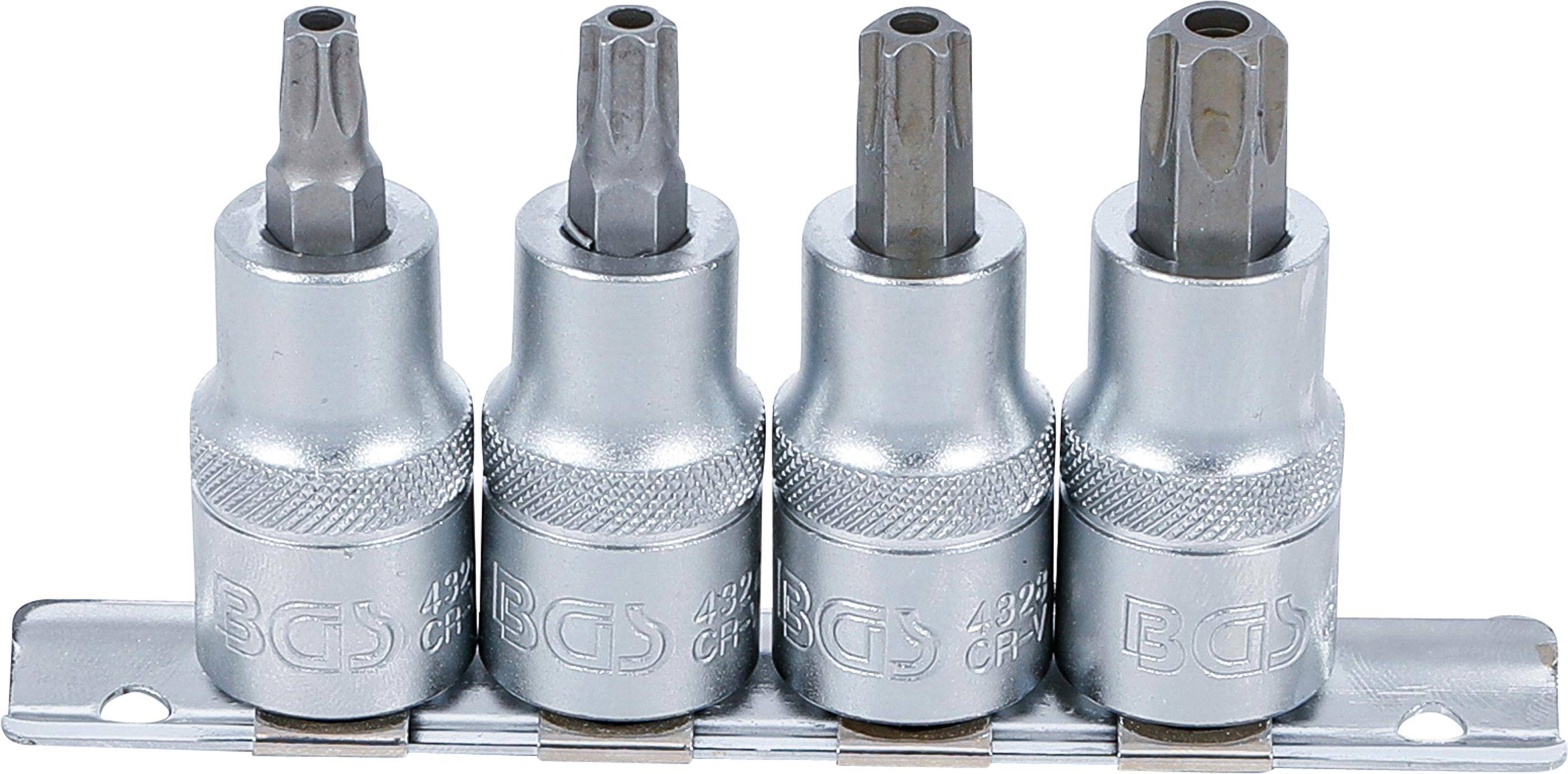 BGS technic Bit-Einsatz-Satz | Antrieb Innenvierkant 12,5 mm (1/2") |