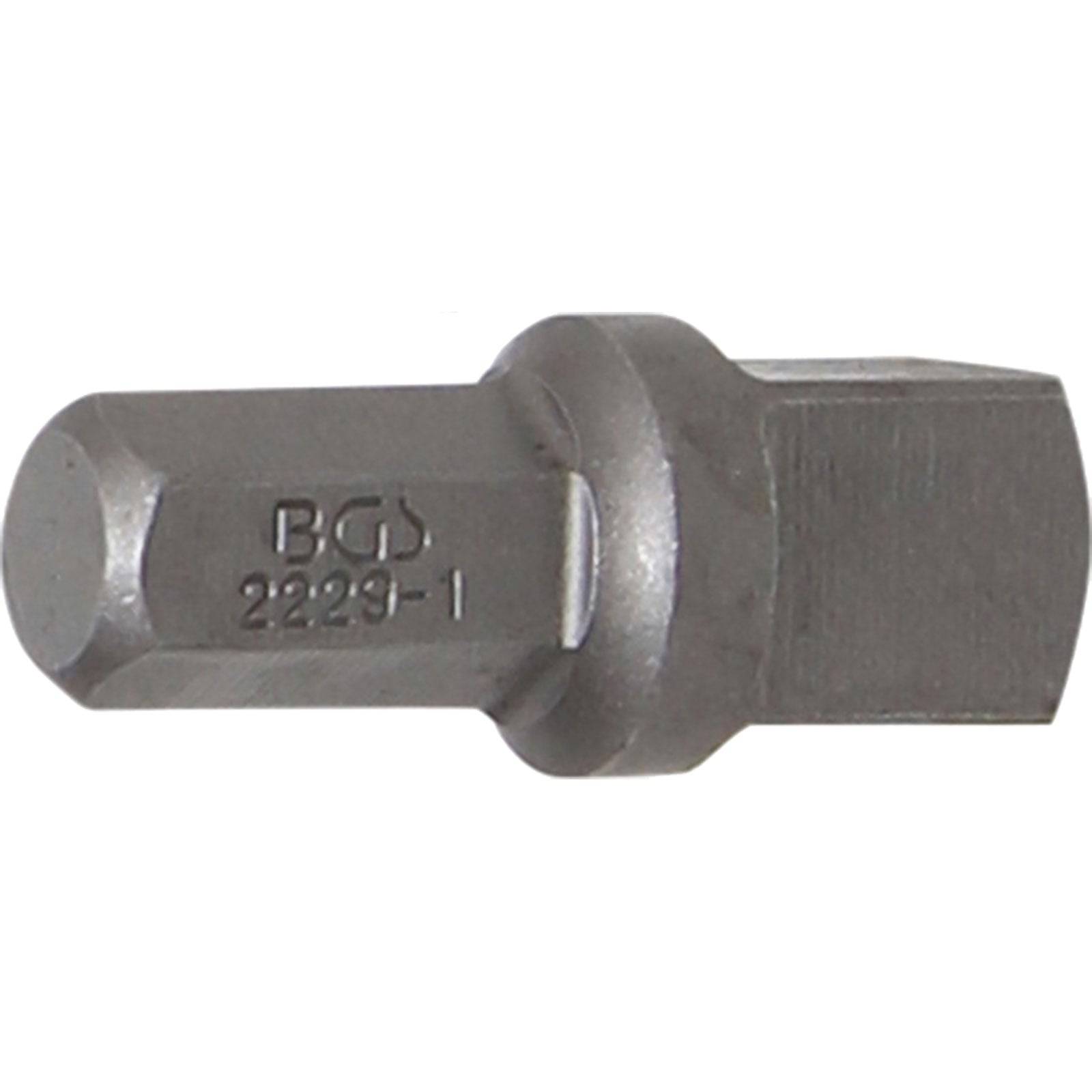 BGS Bit-Knarren-Adapter Außensechskant 8 mm (5/16") - Außenvierkant 10 mm (3/8") 30 mm - 2229-1
