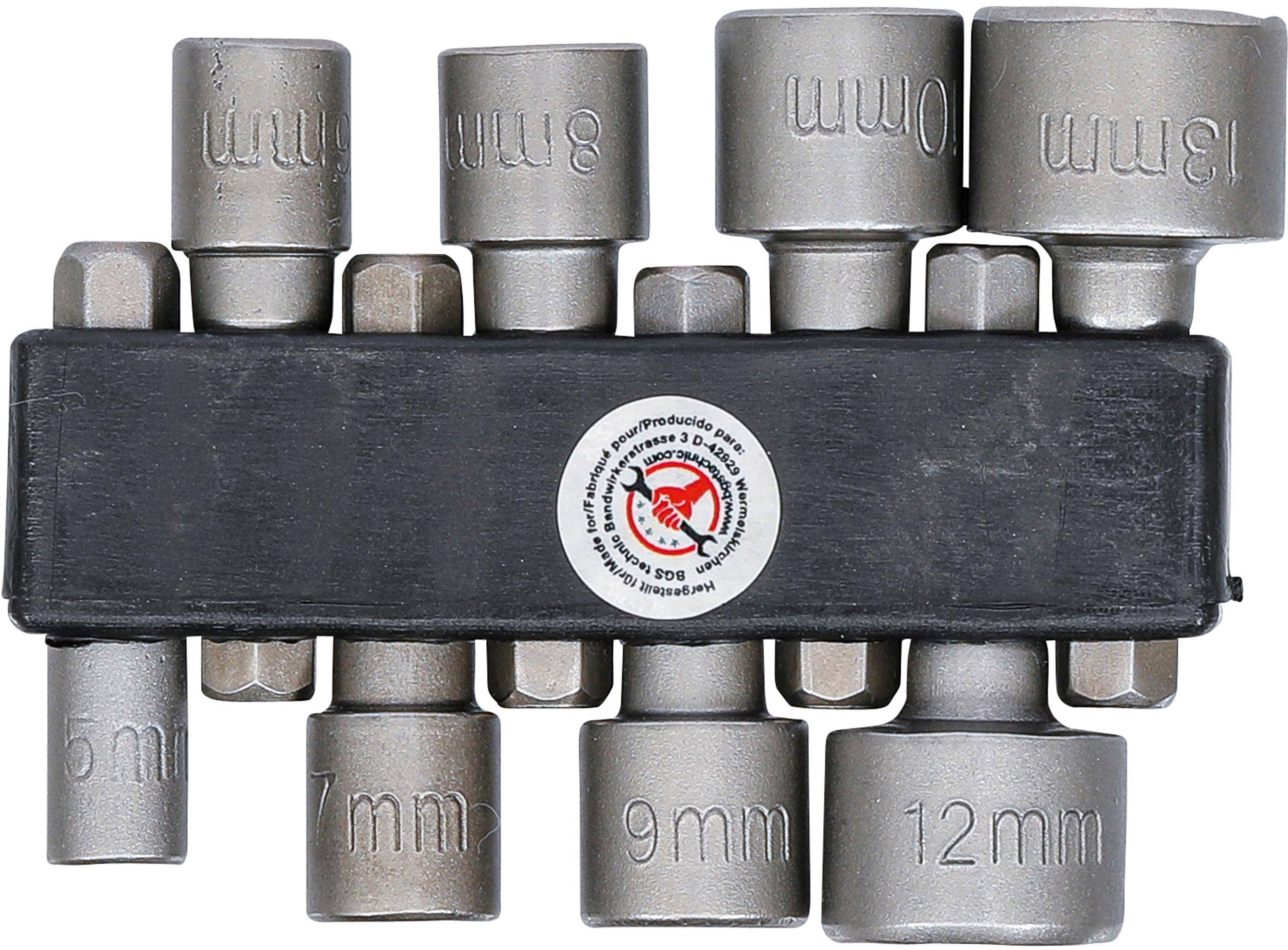 BGS technic Steckschlssel-Bit-Satz | Antrieb Auensechskant 6,3 mm