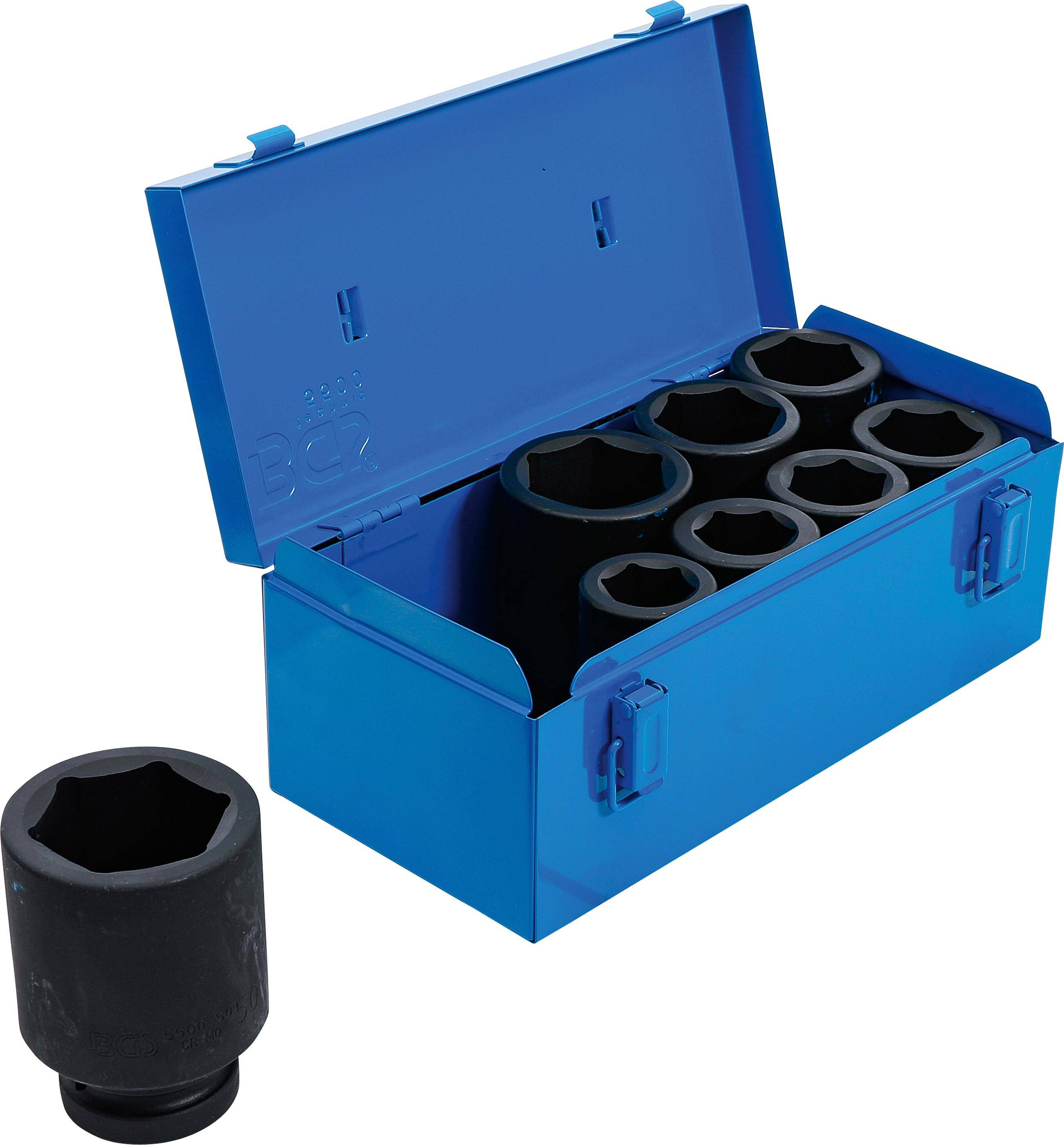 BGS Kraft-Steckschlüssel-Einsatz-Satz Sechskant, tief | Antrieb