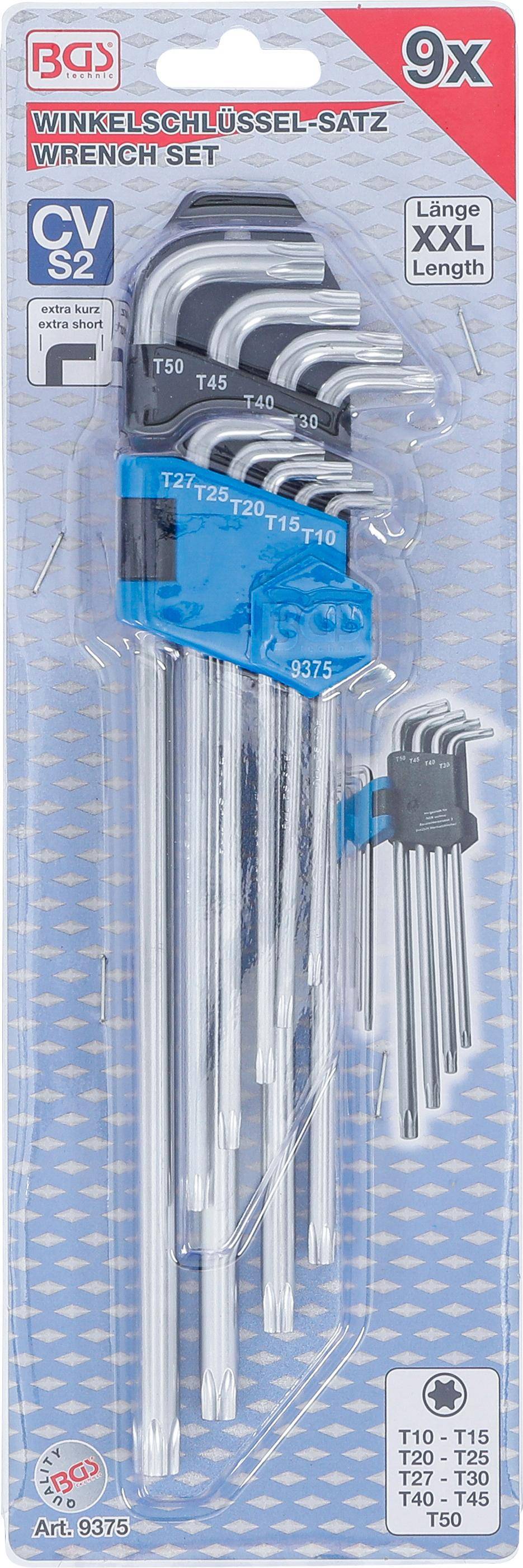 BGS technic Winkelschlssel-Satz | extra lang + extra kurz | T-Profil