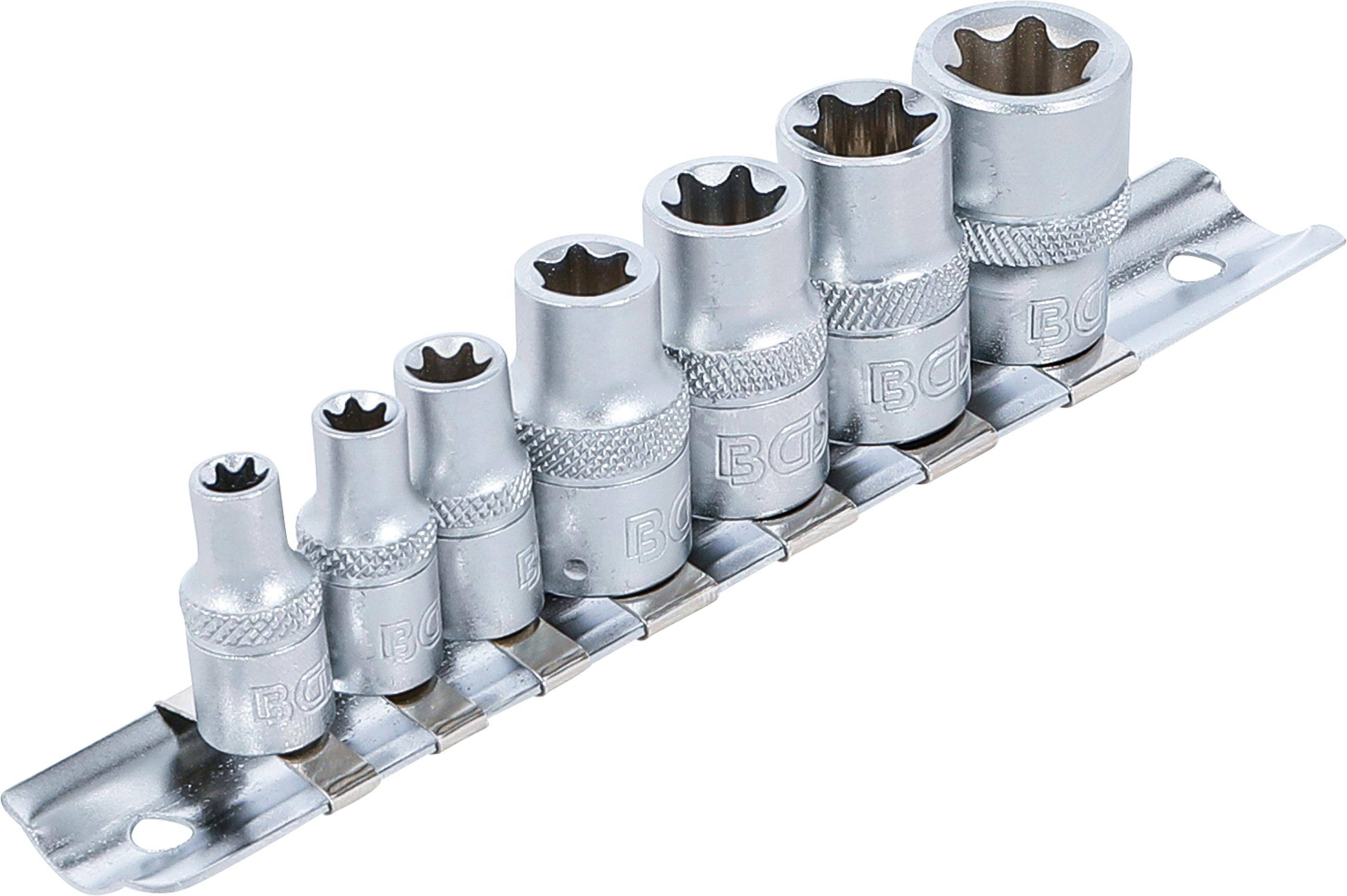 BGS Steckschlssel-Einsatz-Satz E-Profil | Antrieb Innenvierkant 6,3